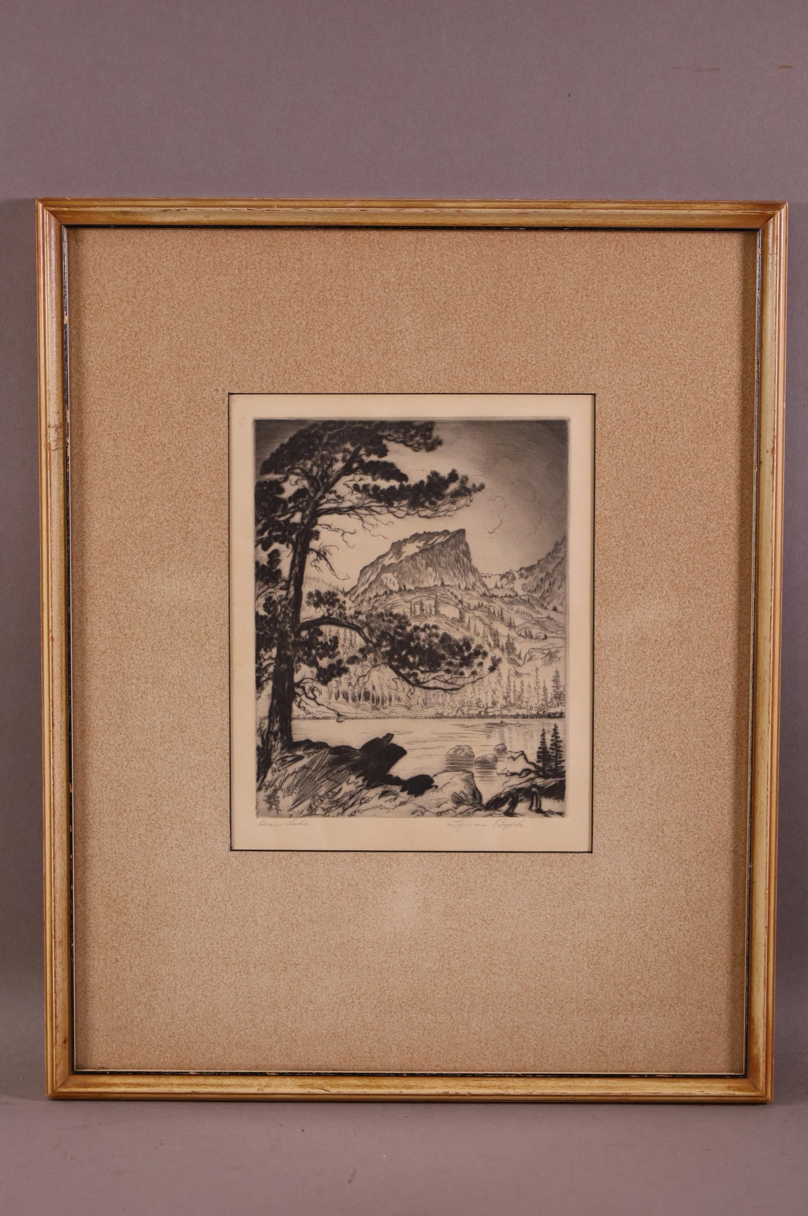 LYMAN BYXBE "BEAR LAKE" ETCHING (1 of 5)
