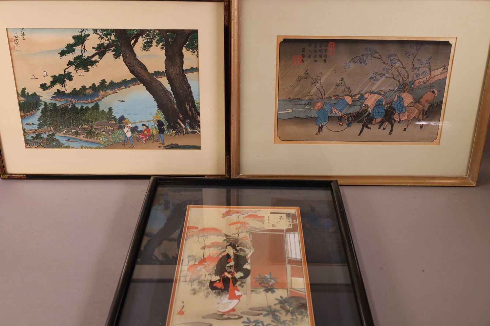3 JAPANESE WOODBLOCK PRINTS (1 of 8)