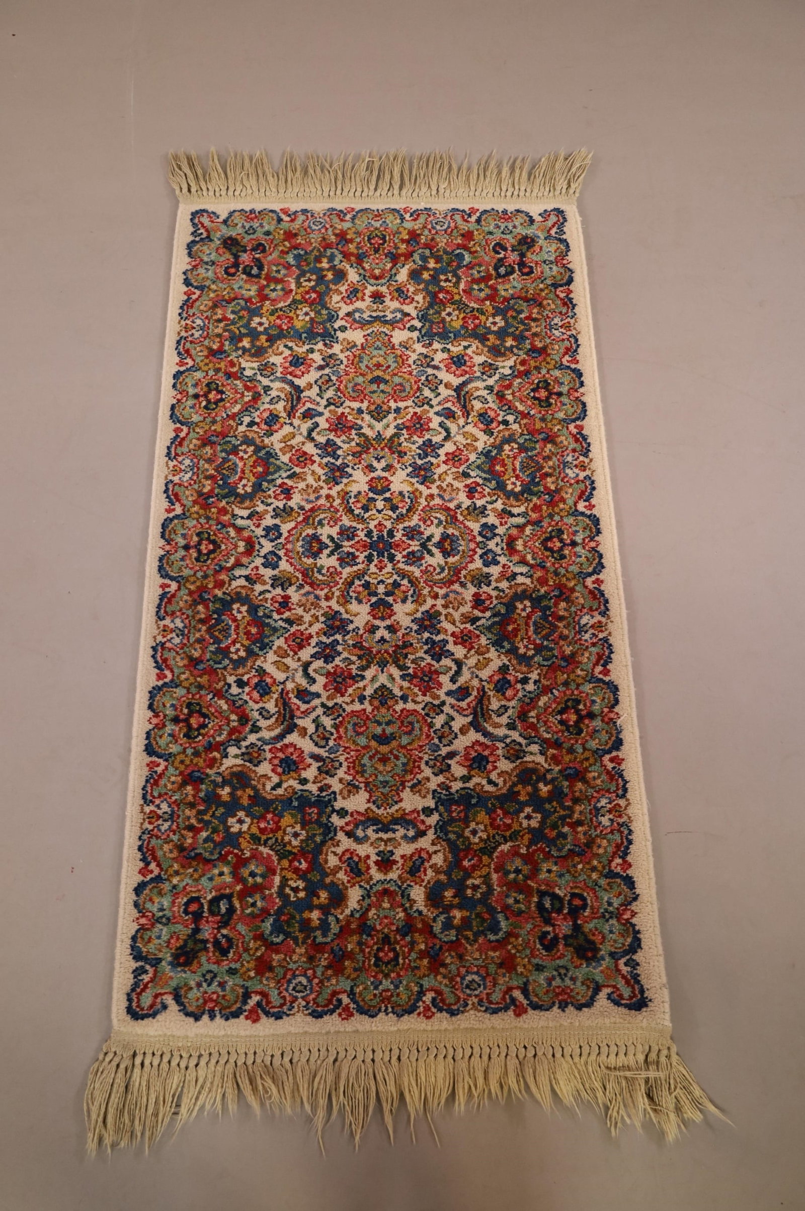 SMALL KARISTAN FLORAL KIRMAN RUG (1 of 2)