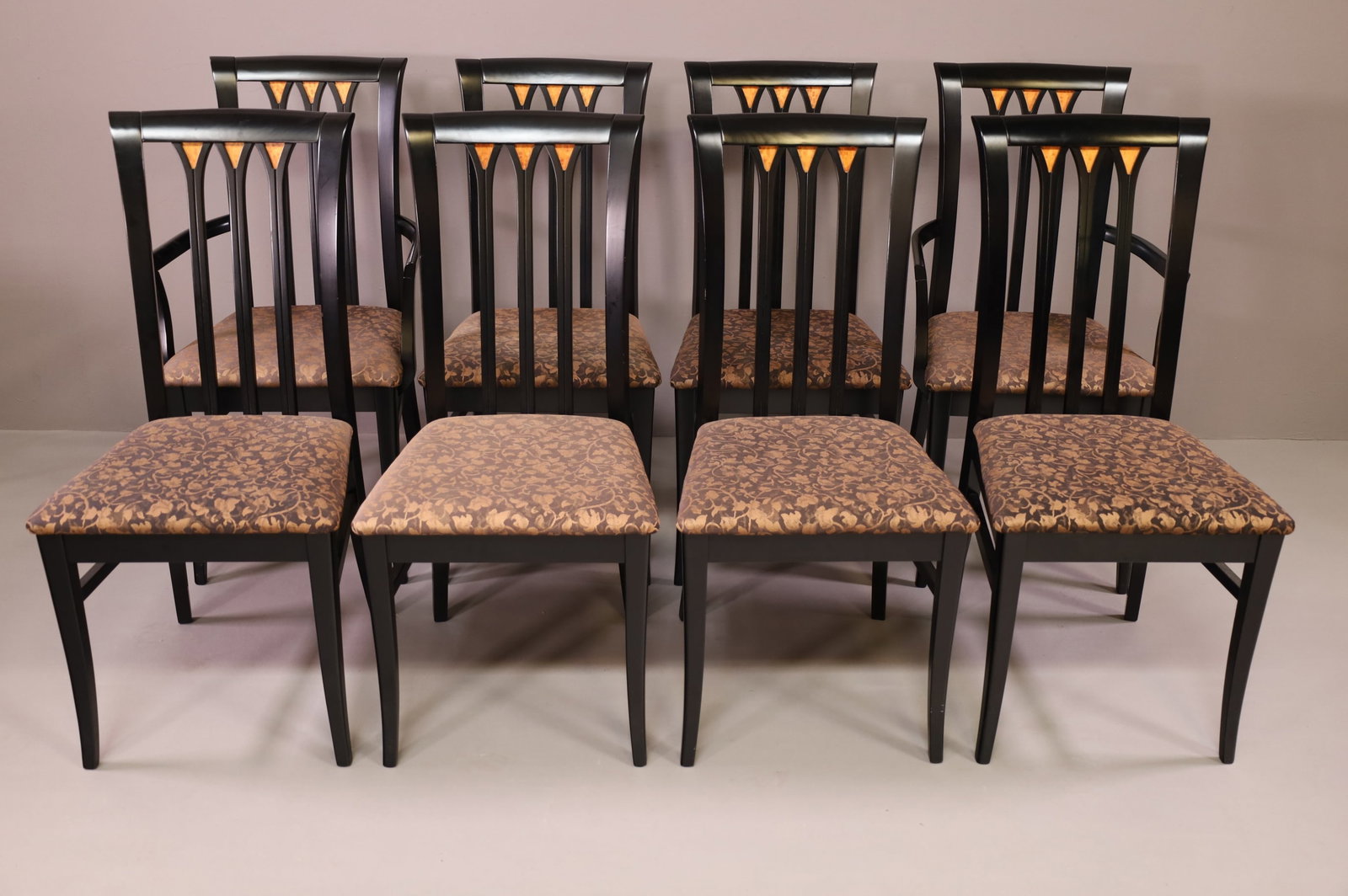 SET OF 8 ITALIAN MADE DINING CHAIRS (1 of 5)