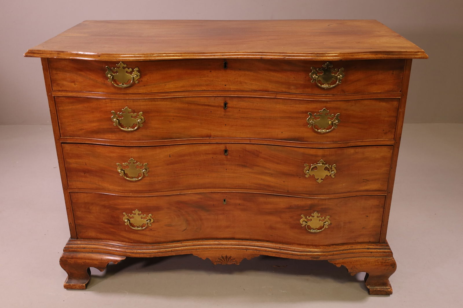 EARLY 19TH CENTURY FOUR DRAWER LOW CHEST (1 of 4)