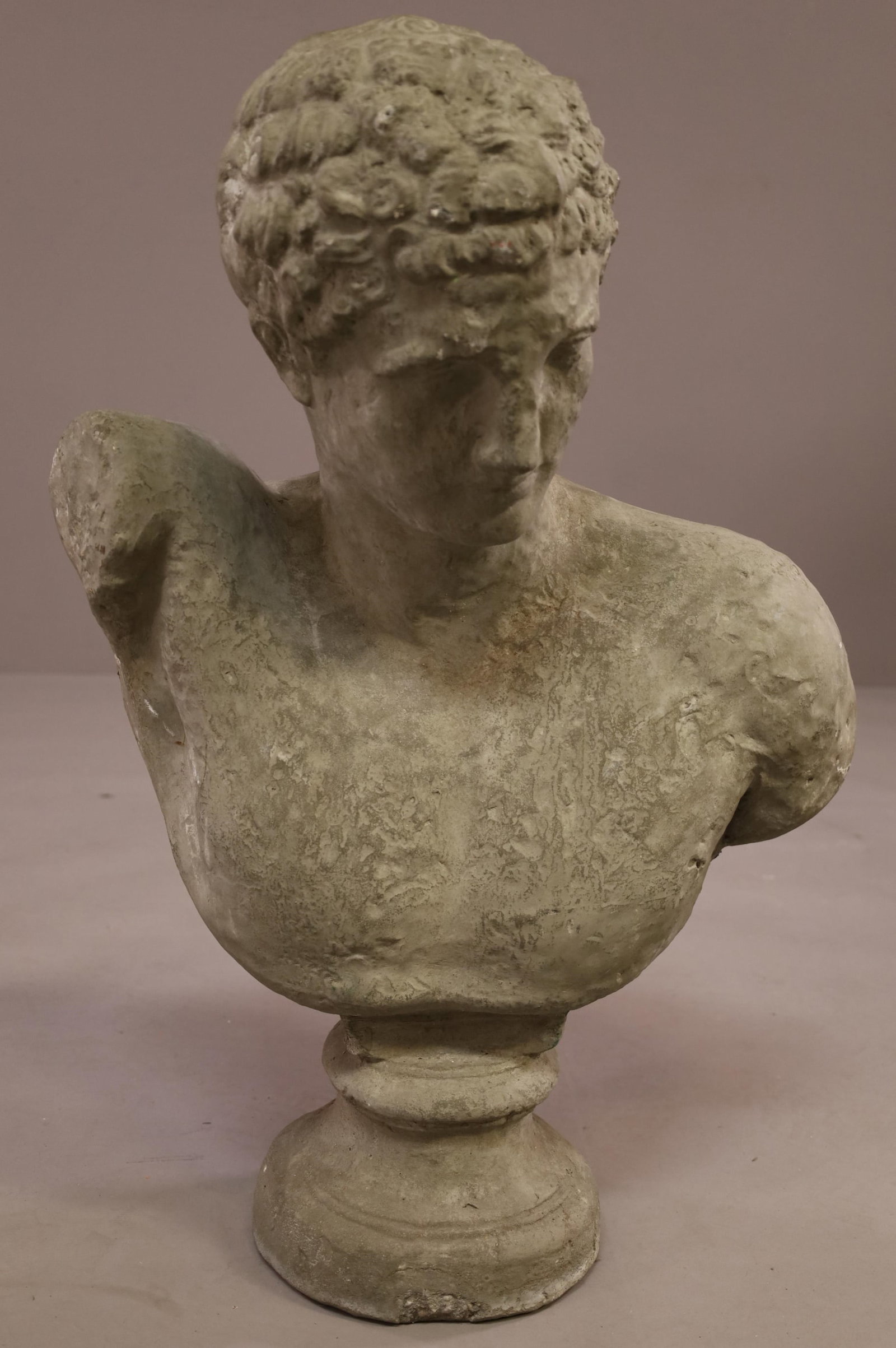 LARGE CAESAR CONCRETE BUST (1 of 3)