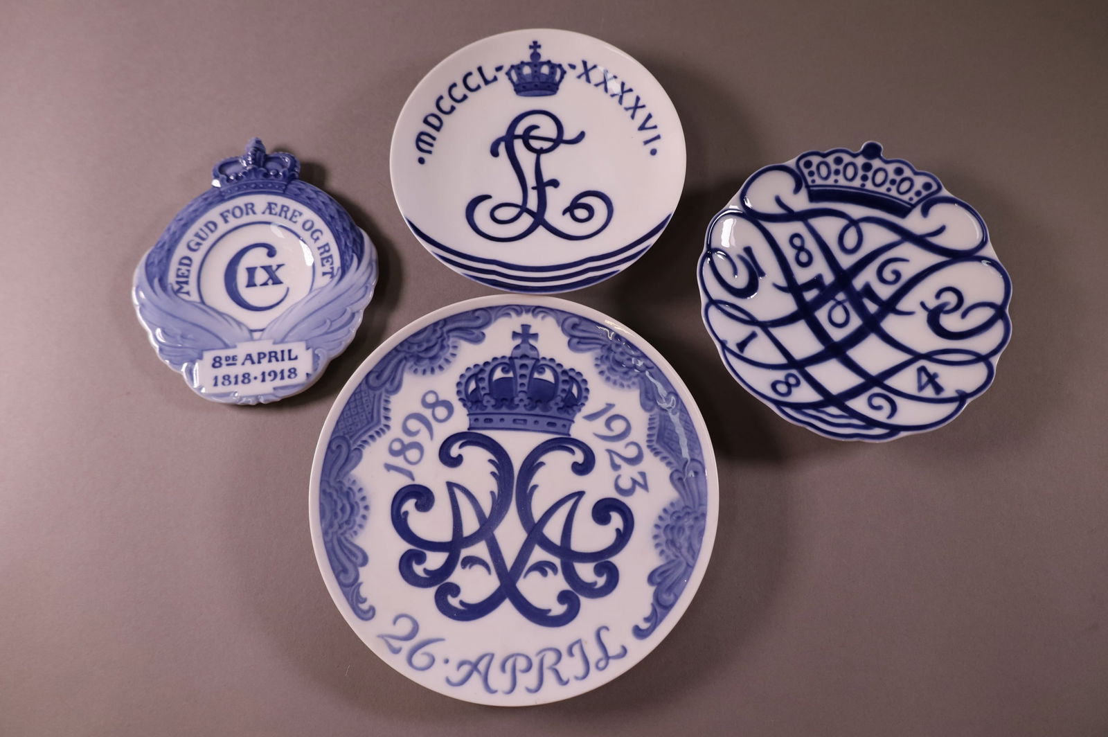 4 ROYAL COPENHAGEN PORCELAIN PLATES (1 of 5)