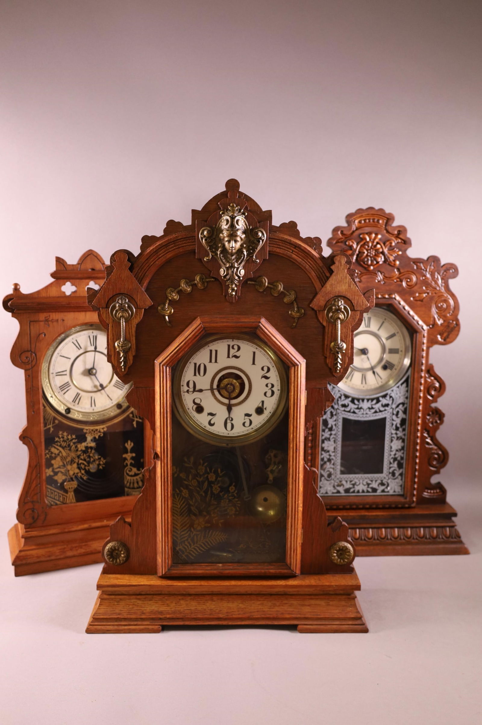 3 VICTORIAN KITCHEN CLOCKS (1 of 5)