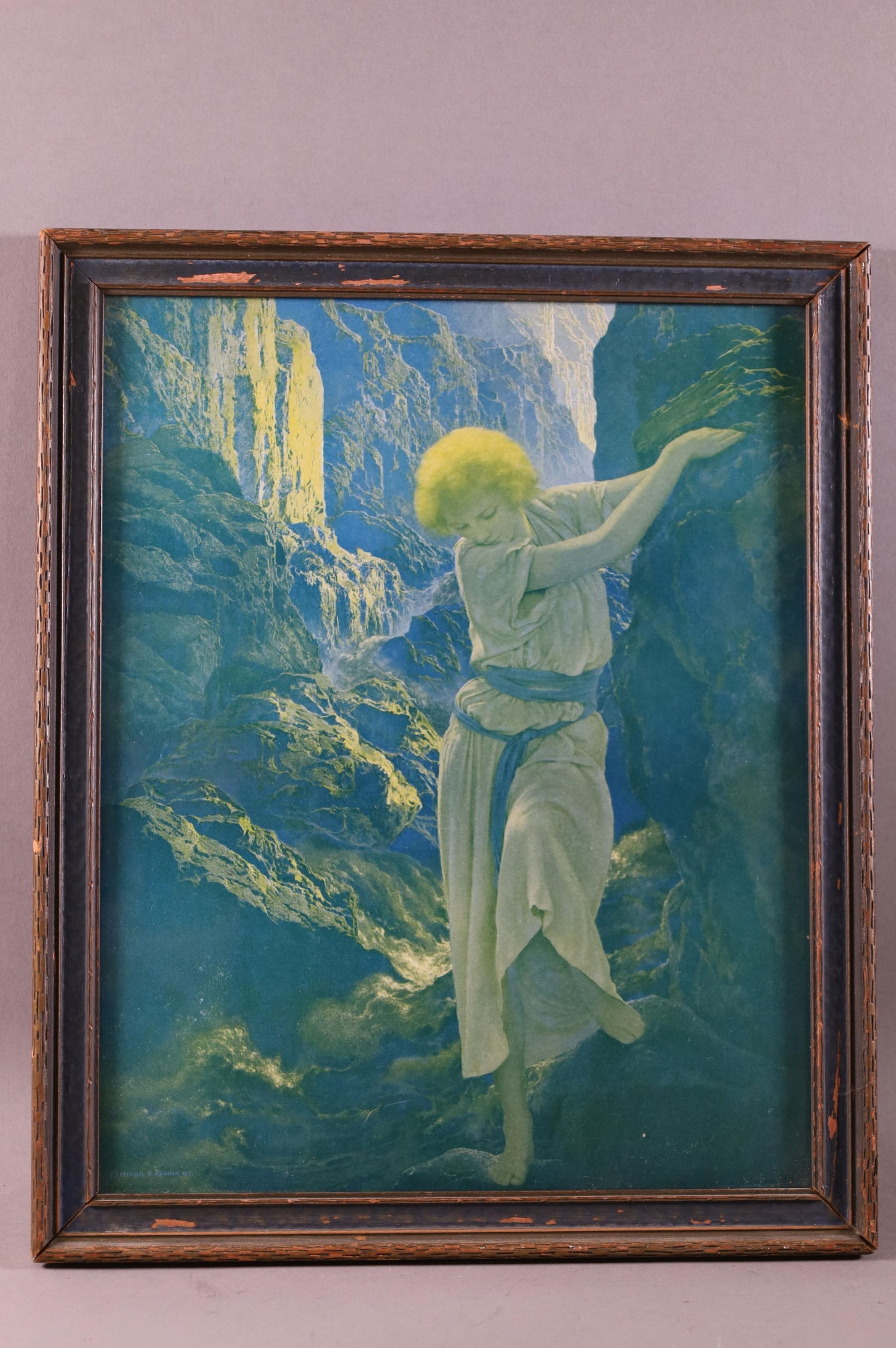 1920'S MAXFIELD PARRISH FRAMED PRINT (1 of 2)