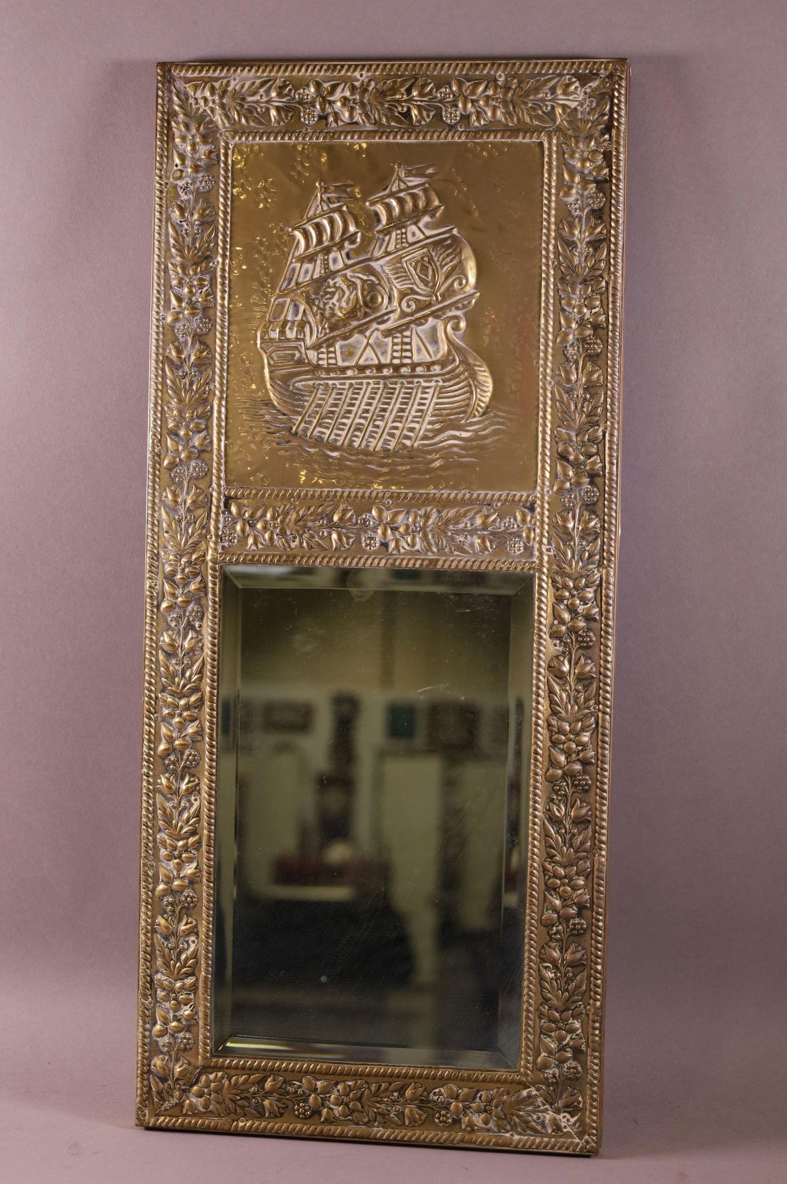 BRASS WALL MIRROR (1 of 3)