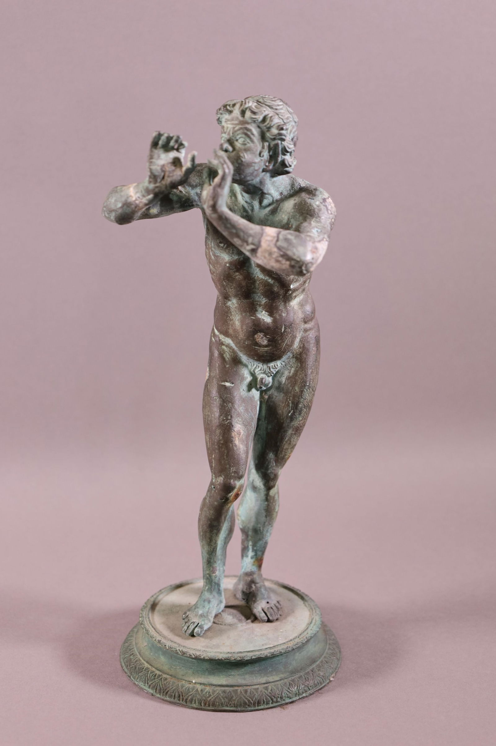 BRONZE PAN FIGURE (1 of 2)