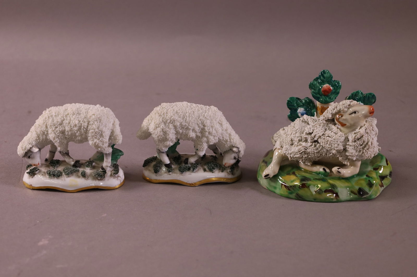 3 STAFFORDSHIRE SHEEP FIGURES (1 of 4)