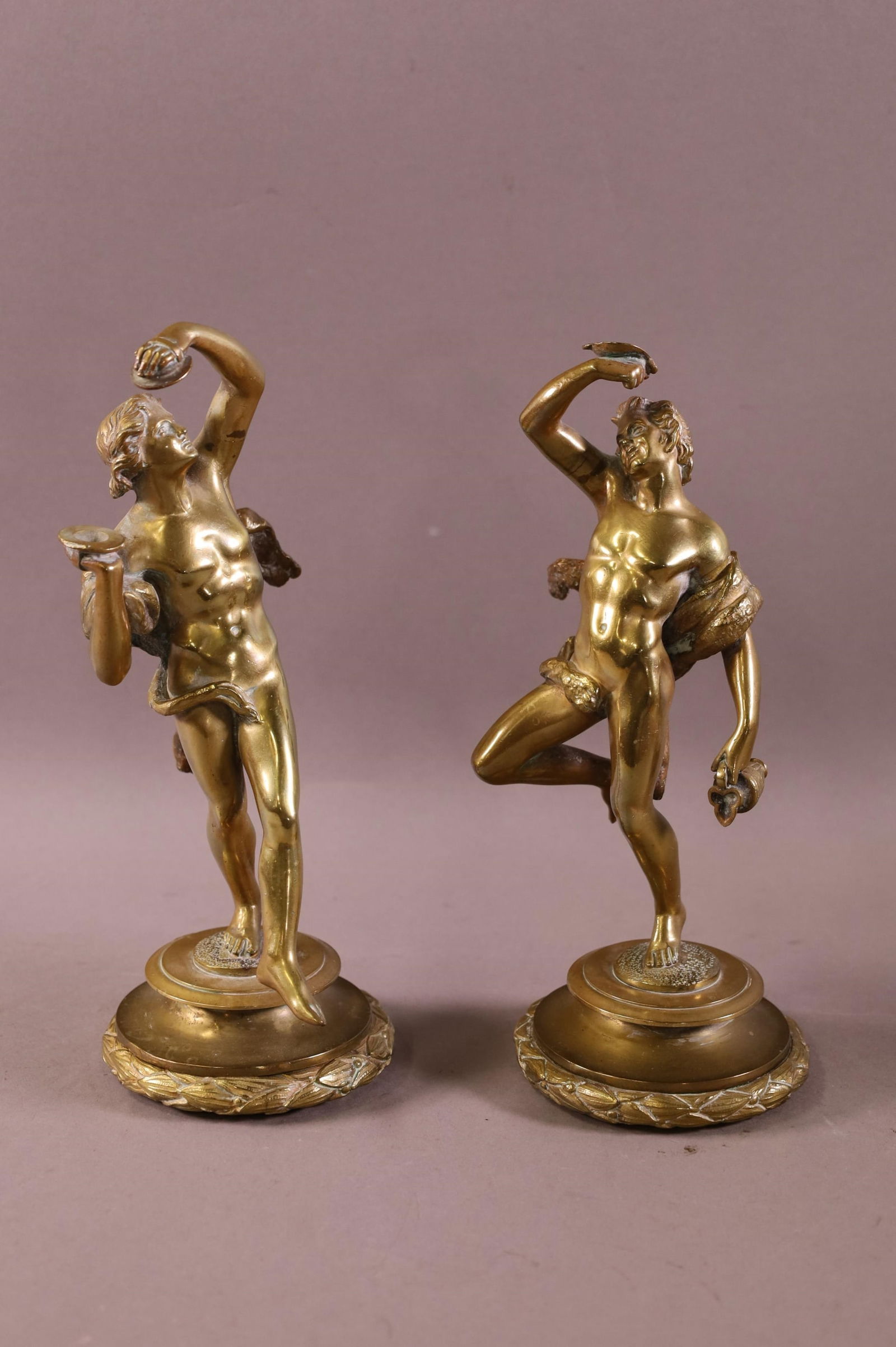 PAIR OF GRAND TOUR FIGURAL BRONZES (1 of 4)