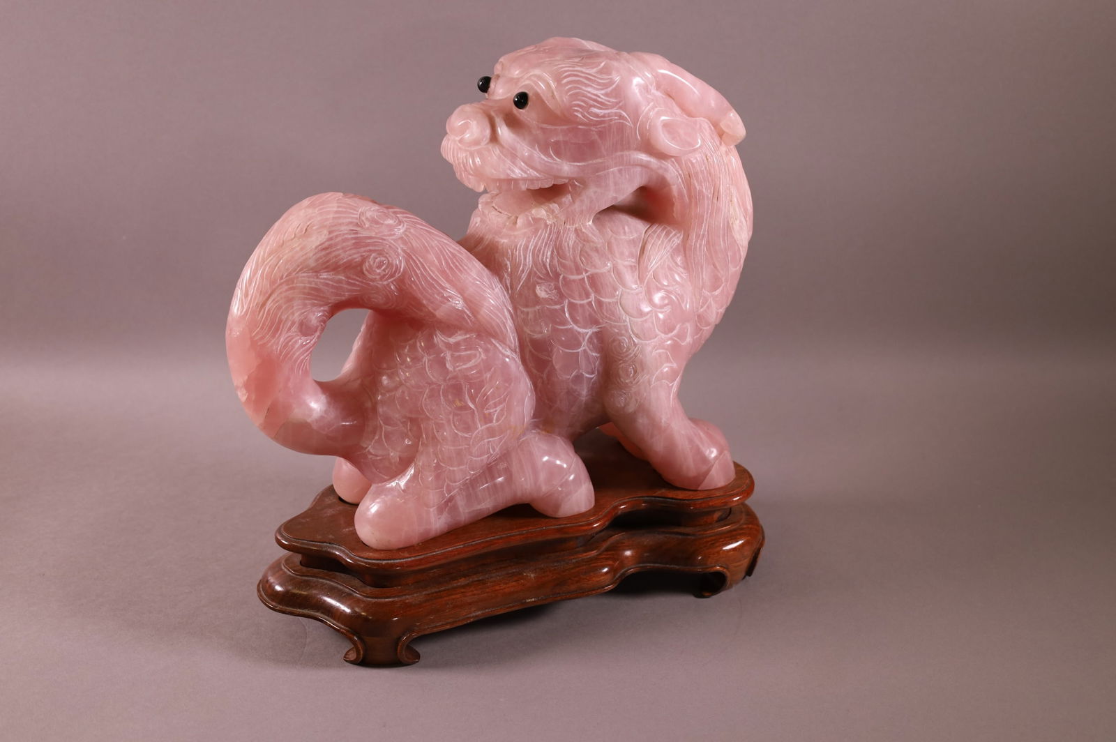 LARGE ROSE QUARTZ DRAGON (1 of 3)