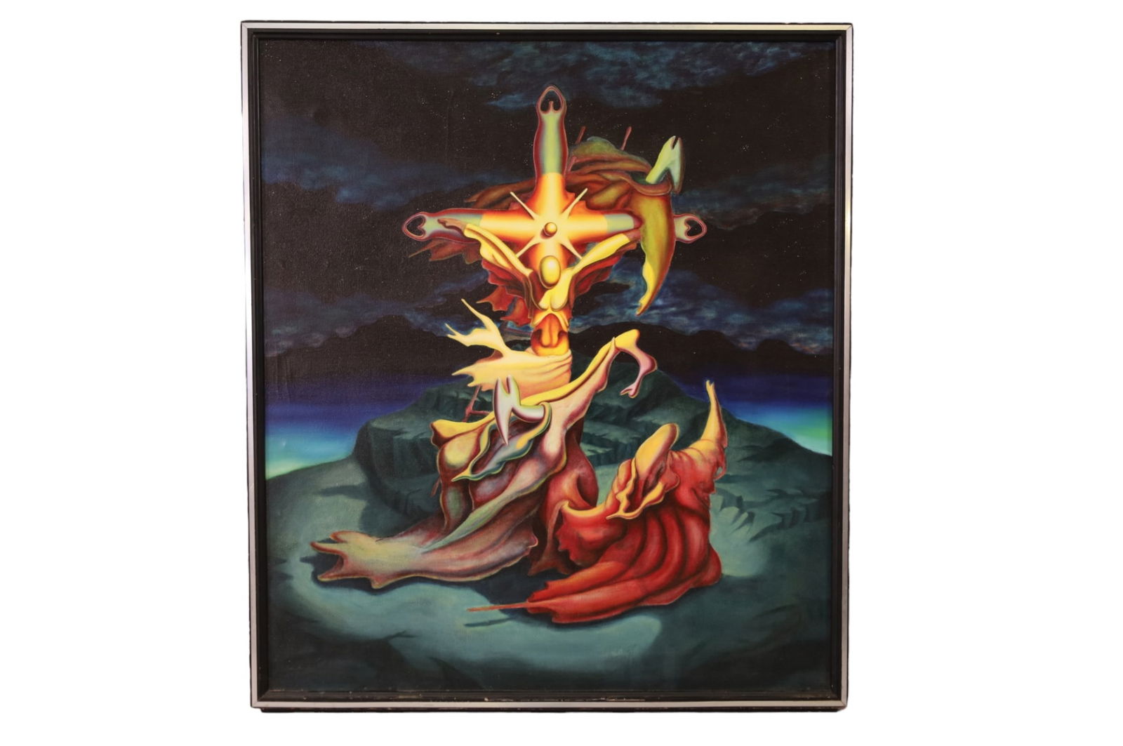 1970'S SURREALIST PAINTING (1 of 2)