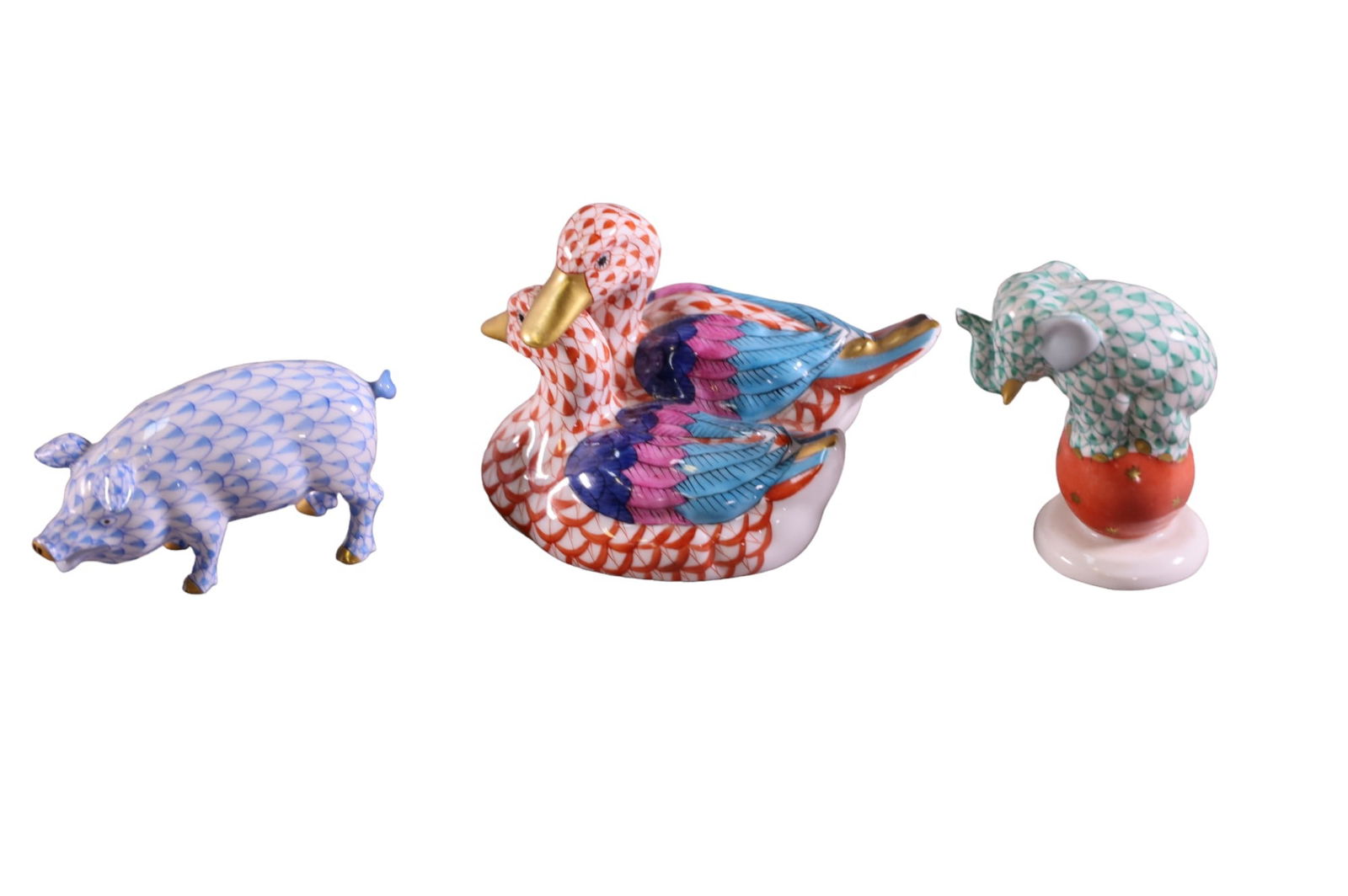 3 PIECES OF HEREND (1 of 4)