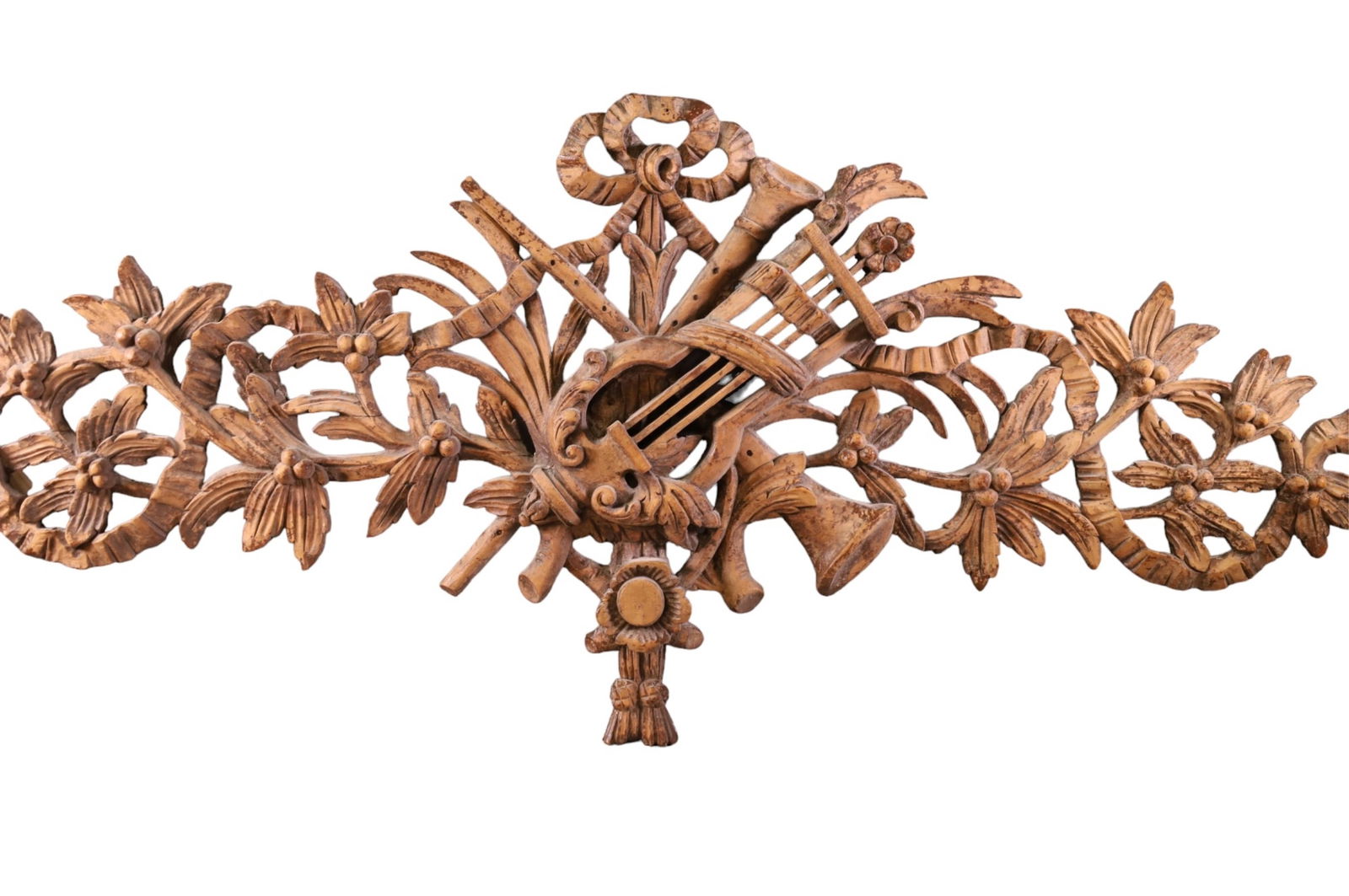 ANTIQUE CARVED WOOD WALL HANGING (1 of 5)