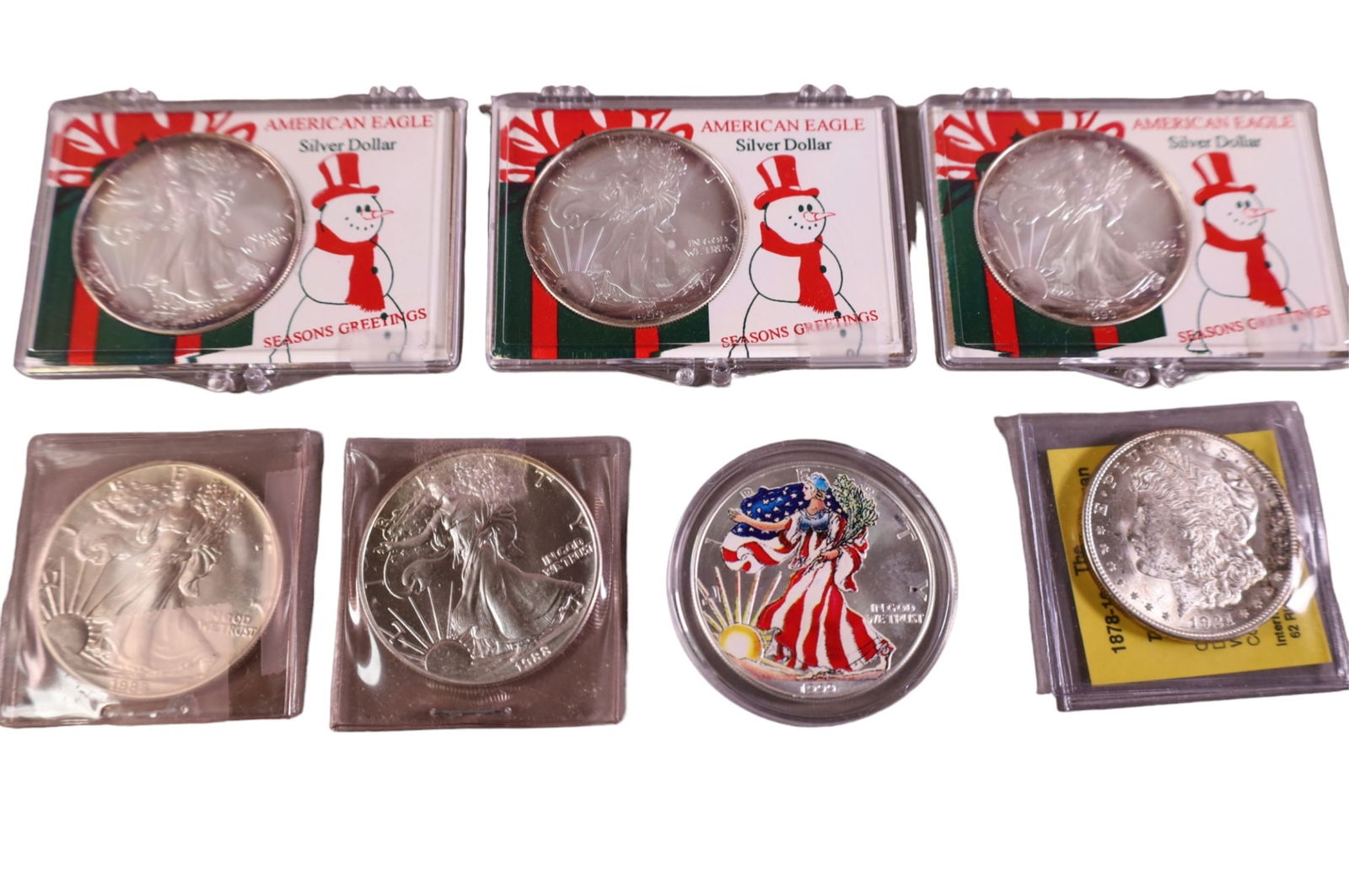 7 SILVER DOLLARS (1 of 3)