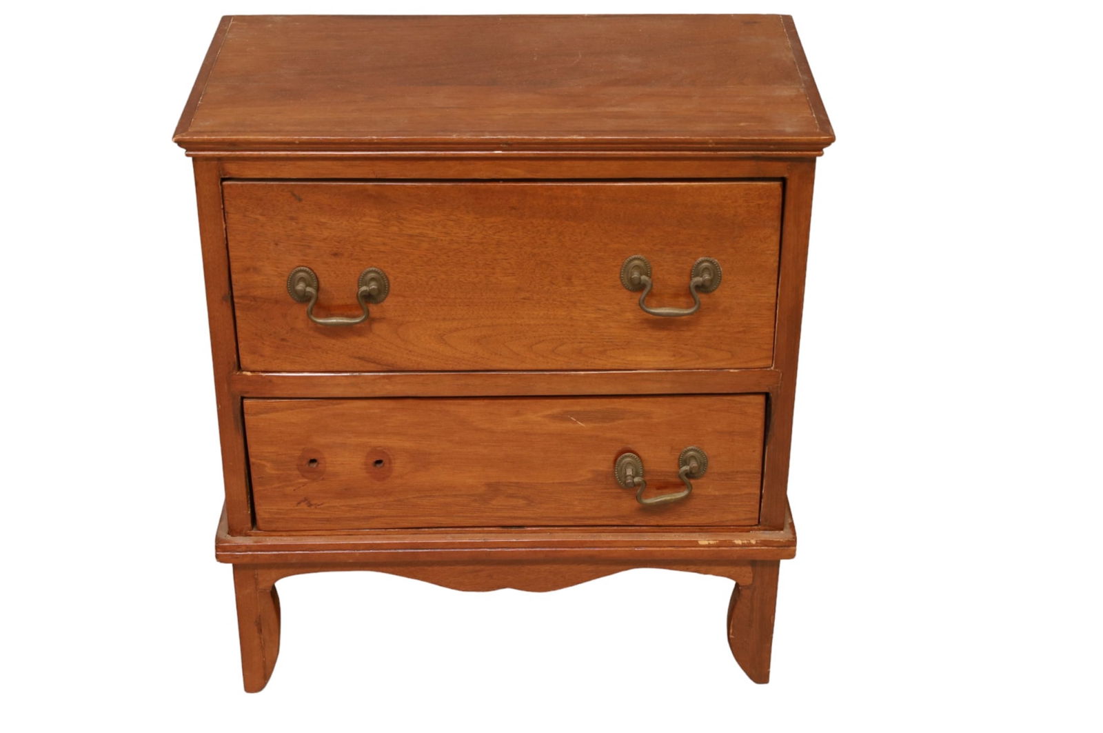 ANTIQUE 2 DRAWER CHILDS LOW CHEST (1 of 4)