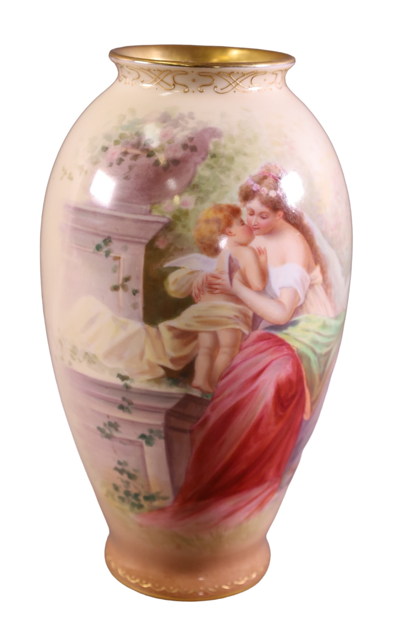 ROYAL VIENNA PORTRAIT VASE (1 of 4)