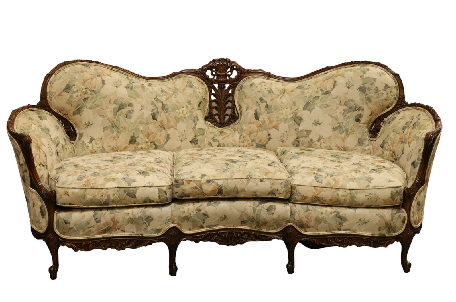 CARVED FRENCH STYLE SOFA (1 of 3)
