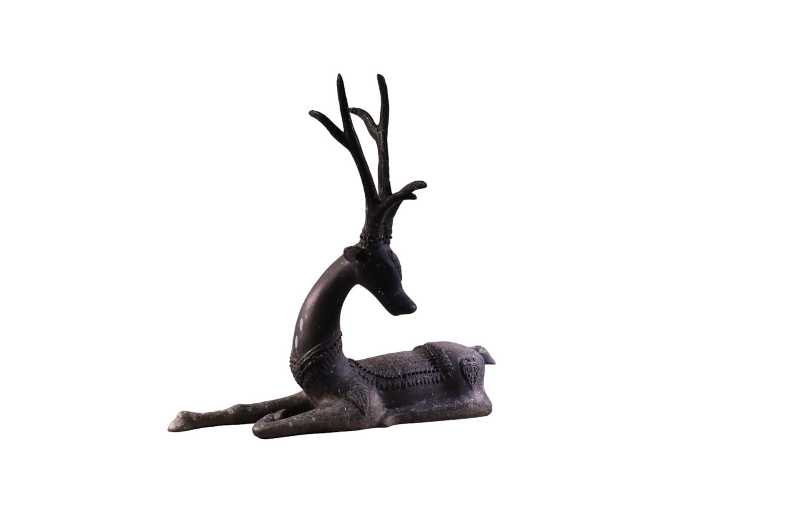 DECORATIVE CAST METAL DEER (1 of 4)
