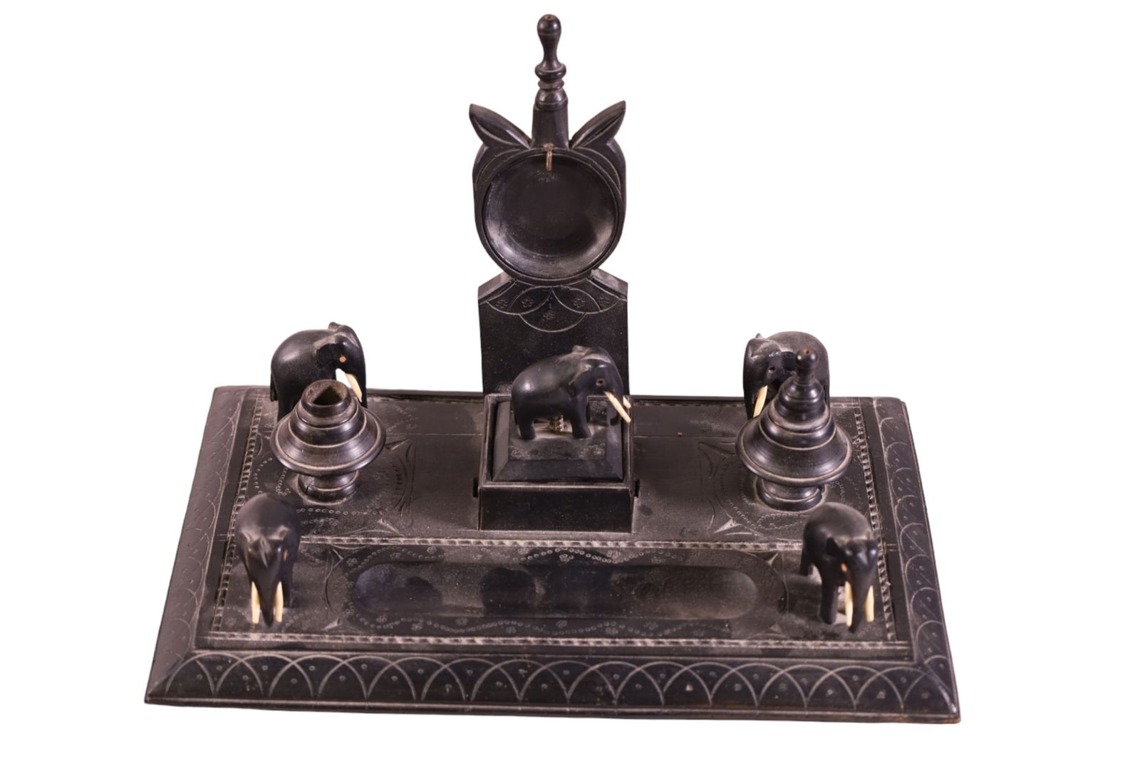 ELEPHANT FORM INKWELL (1 of 3)