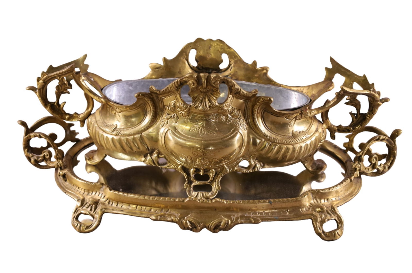 FRENCH STYLE CAST METAL PLANTER (1 of 3)