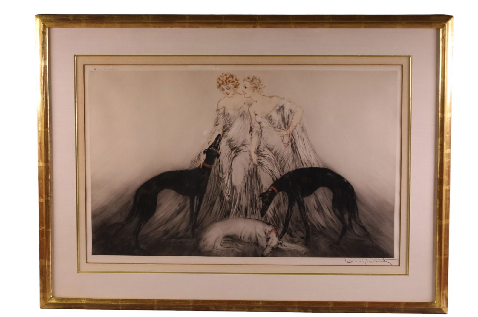 LOUIS ICART COLORED ETCHING (1 of 4)