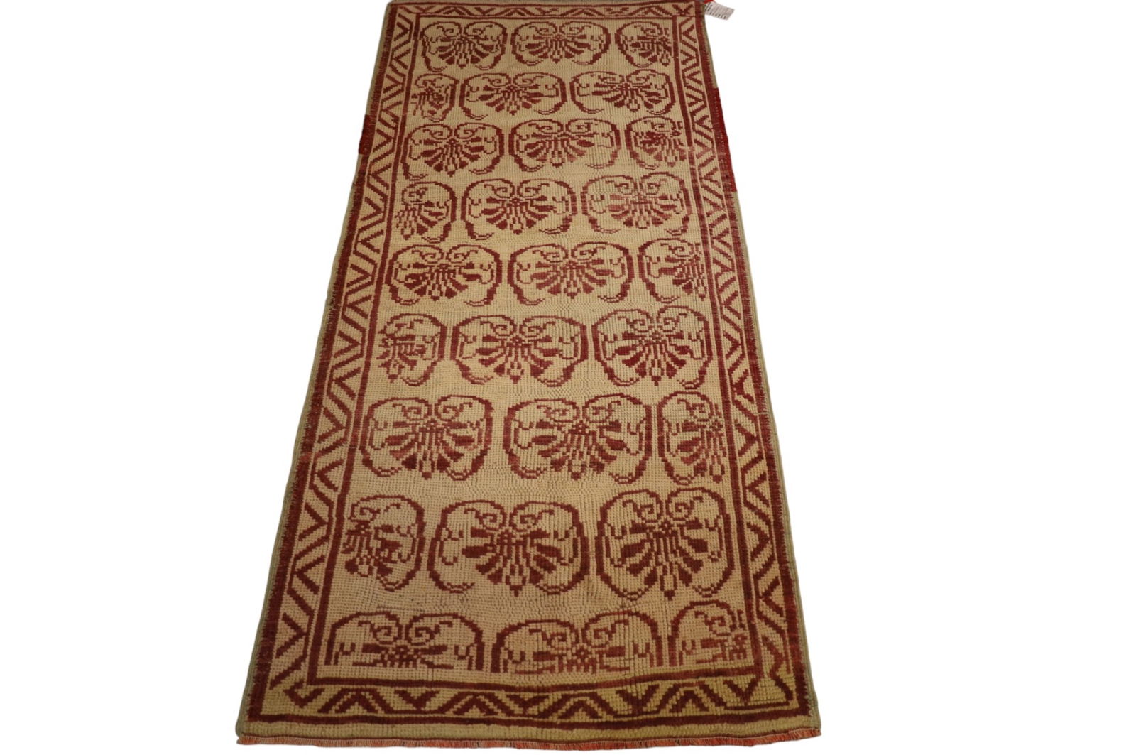 APPROX 6' 5" x 2' 10" HANDMADE WOOL RUG (1 of 4)