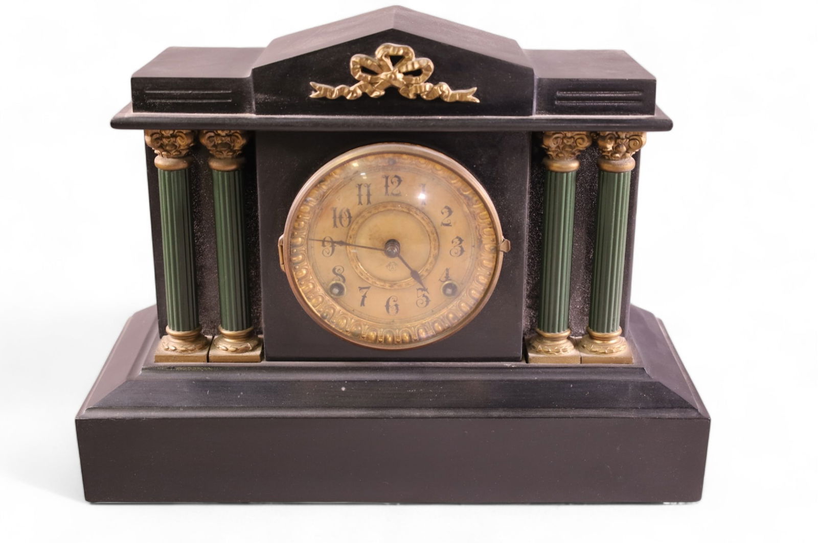 ANSONIA IRON MANTLE CLOCK (1 of 4)
