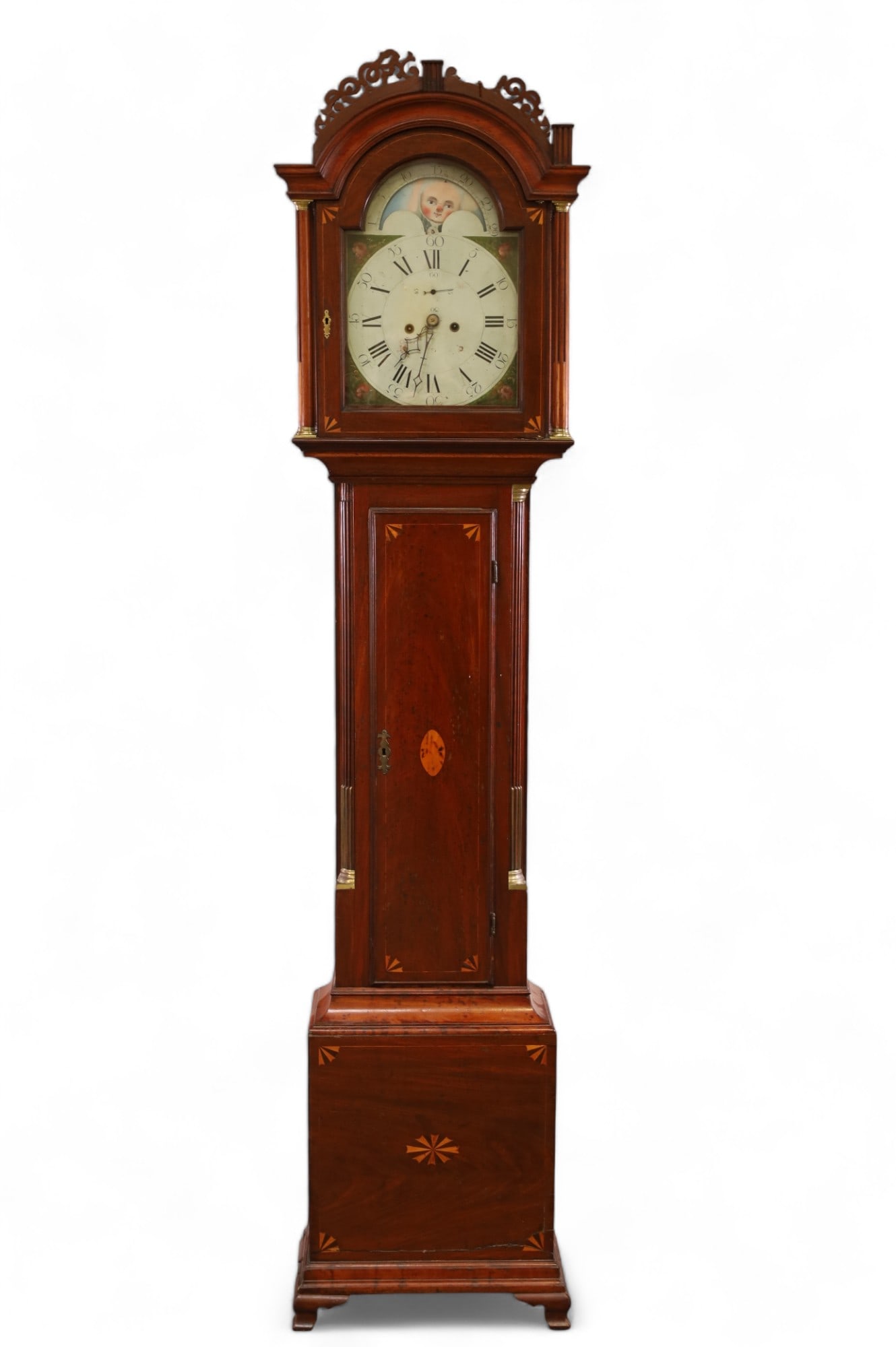 19TH CENTURY 2 WEIGHT GRANDFATHER CLOCK (1 of 7)