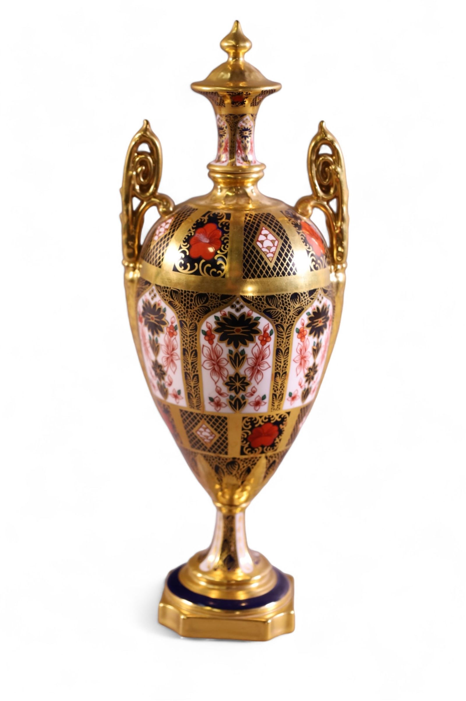 ROYAL CROWN DERBY PORCELAIN LIDDED URN (1 of 5)