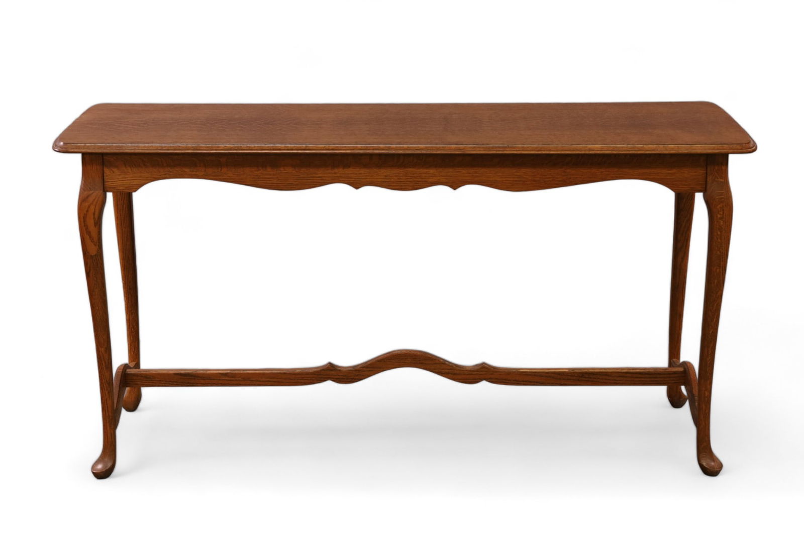 ANTIQUE AMERICAN OAK SOFA OR LIBRARY TABLE (1 of 4)