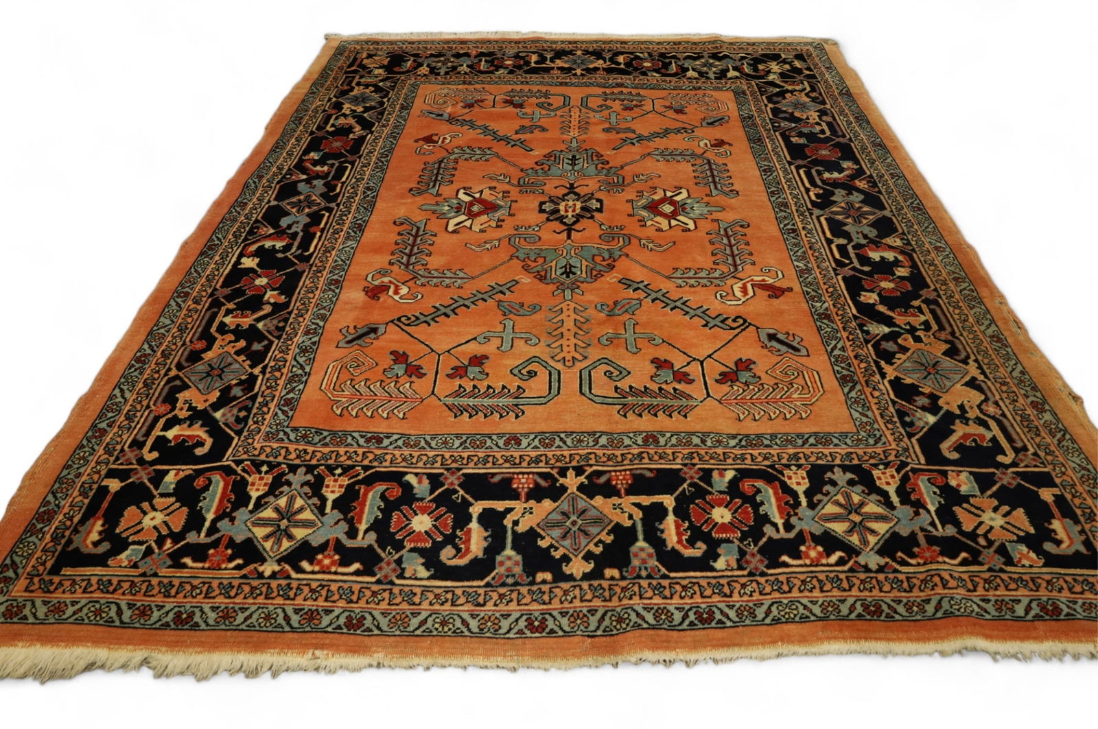 APPROX 10' 9" x 8' 4" HANDMADE WOOL RUG (1 of 8)