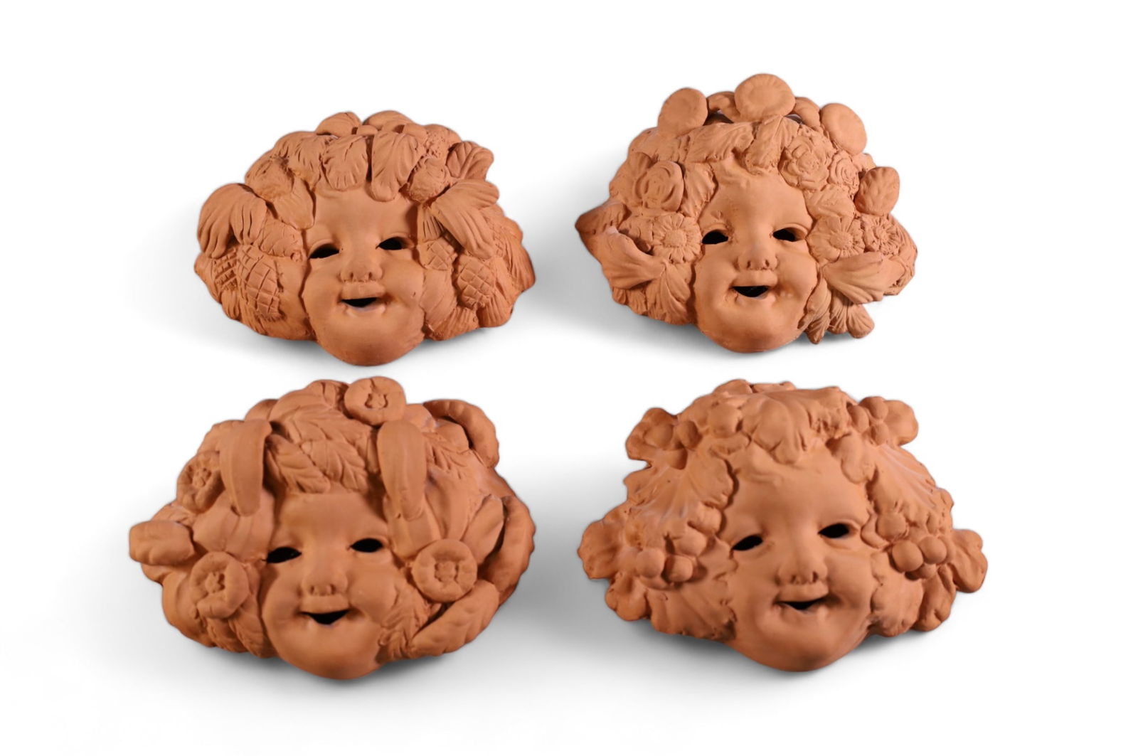 4 ITALIAN TERRA COTTA WALL PLAQUES (1 of 3)