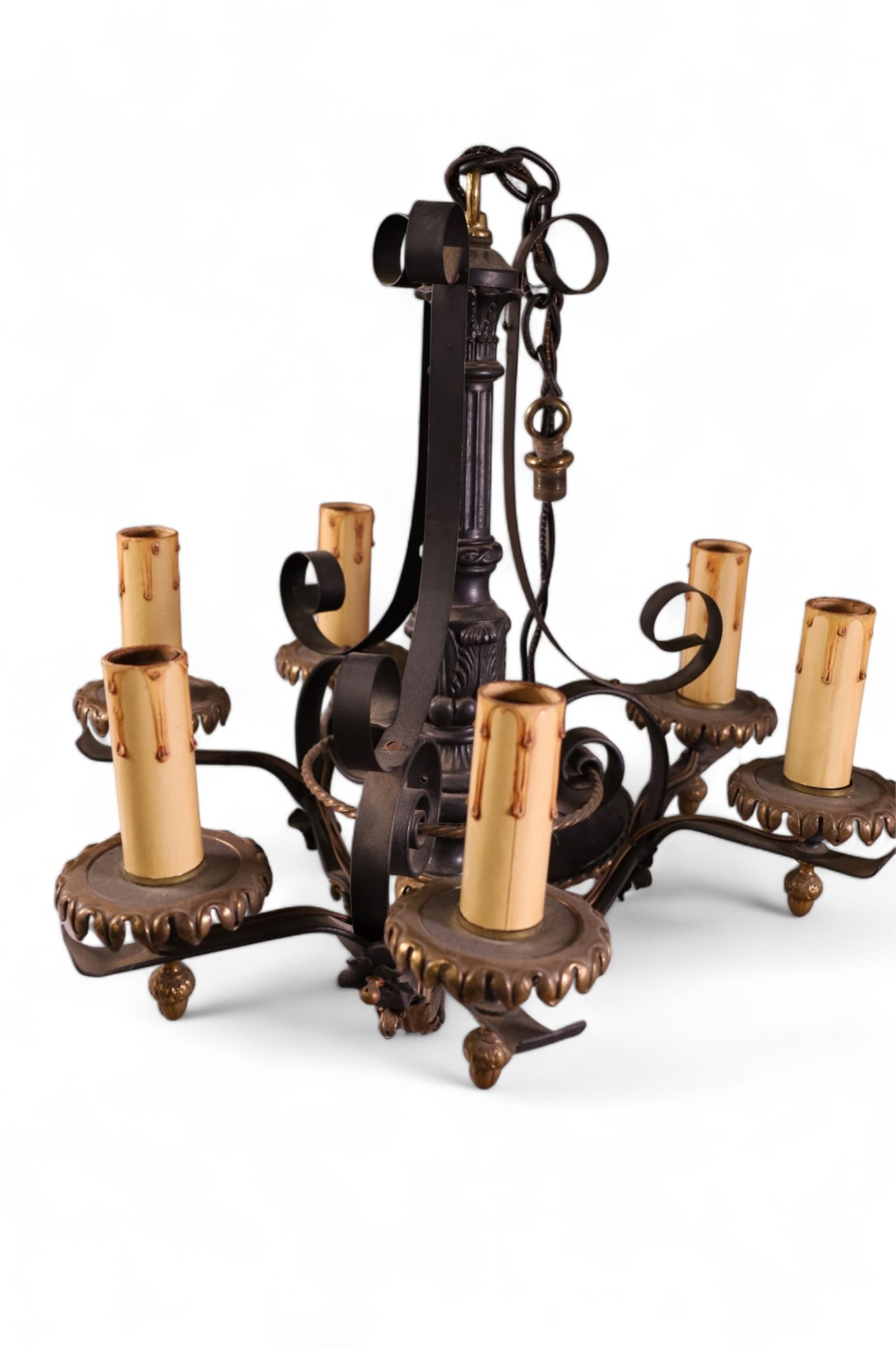 1920'S SPANISH STYLE CHANDELIER (1 of 3)