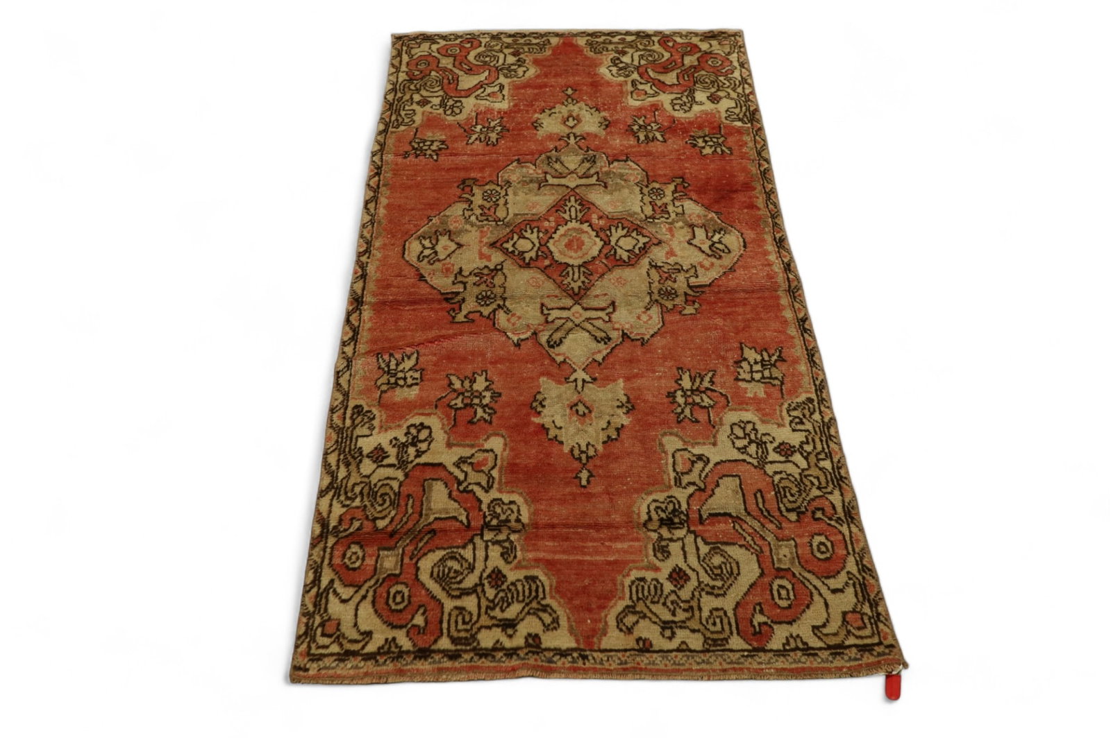 APPROX 6' 1" x 3' 3" HANDMADE WOOL RUG: HANDMADE TURKISH ANATOLIAN WOOL RUG.