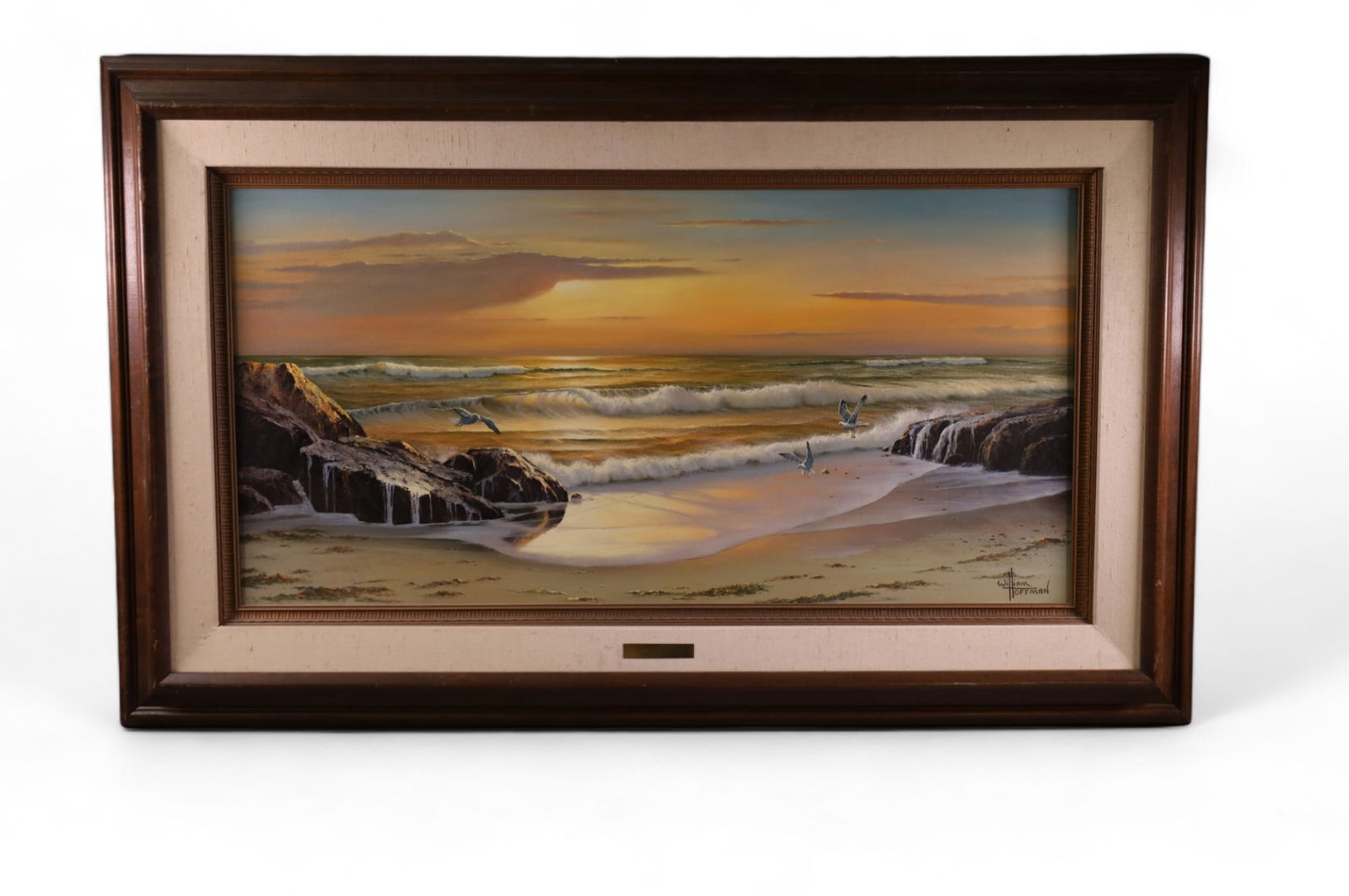 LARGE WILLIAM HOFFMAN SEASCAPE (1 of 4)