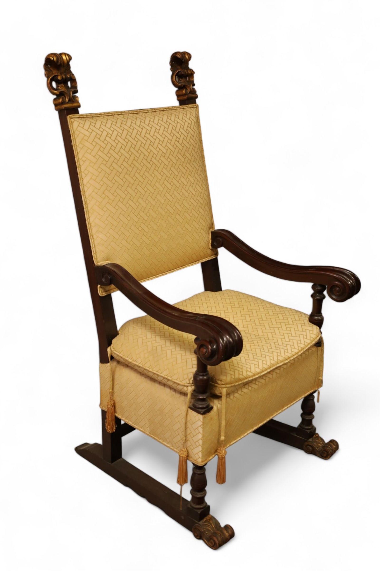 1920'S TALL BACK HALL CHAIR (1 of 4)