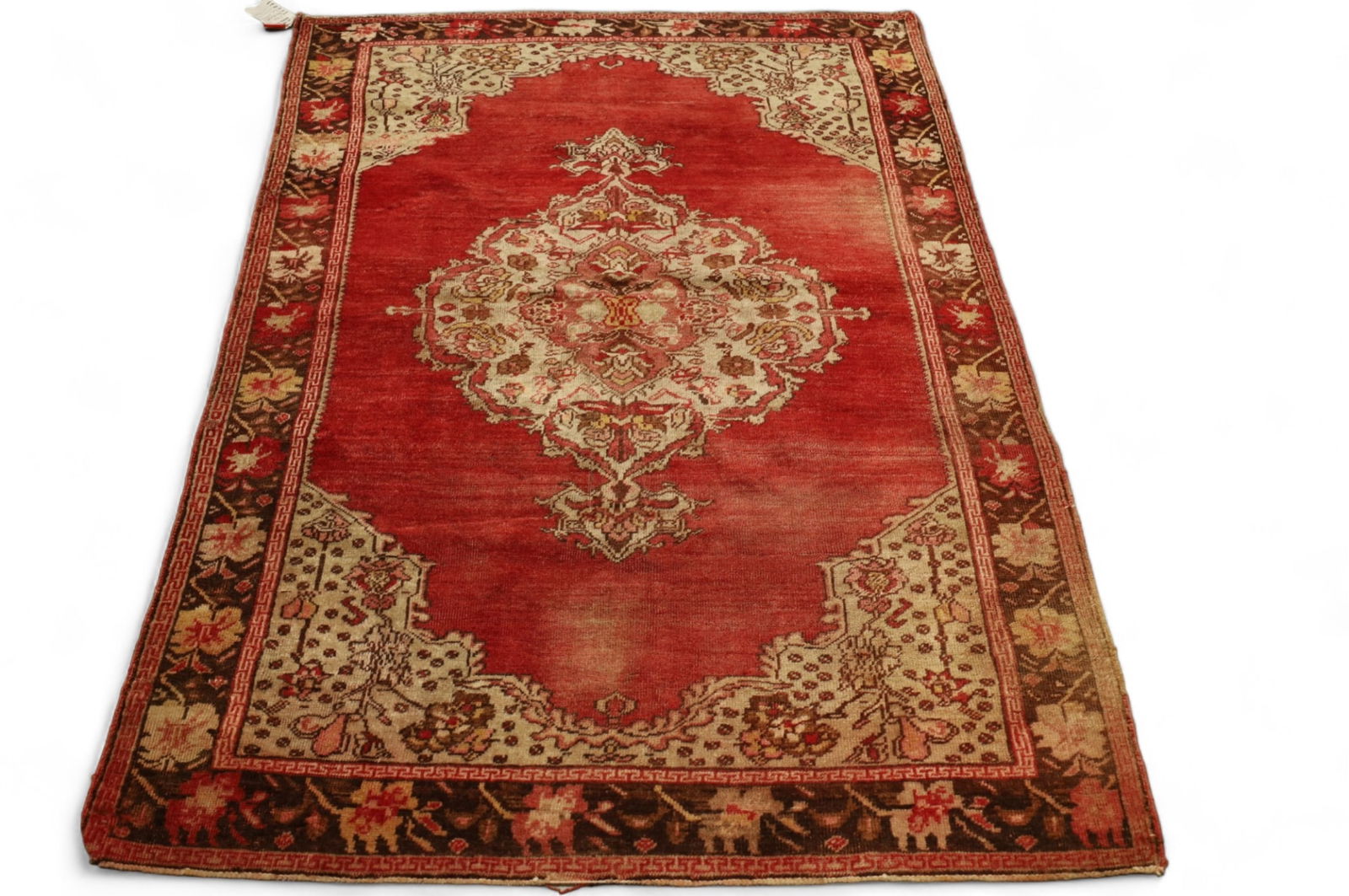 APPROX 3' 9" x 5' 7" HANDMADE WOOL RUG (1 of 4)