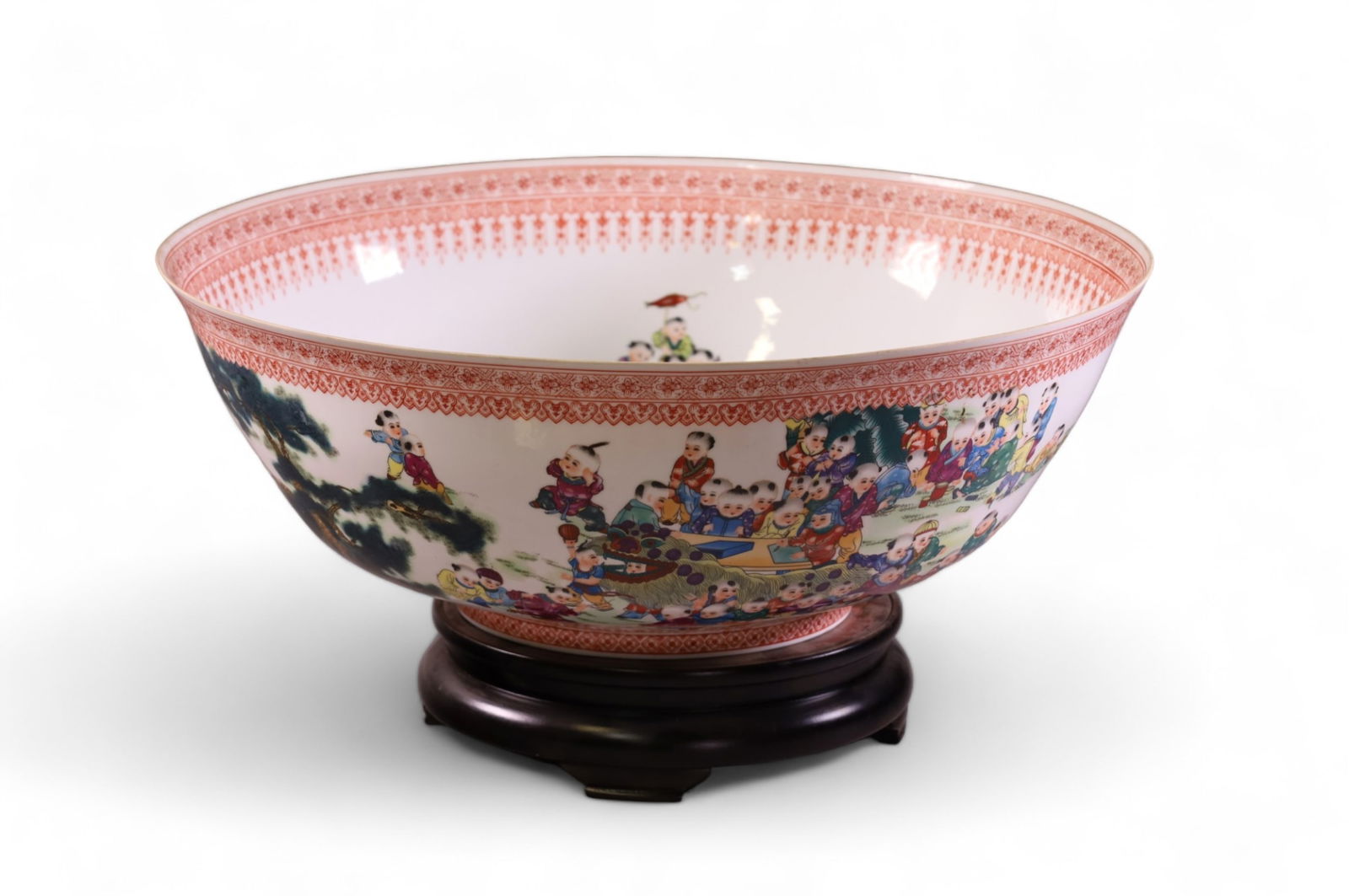 LARGE CHINESE EGG SHELL PORCELAIN BOWL (1 of 7)