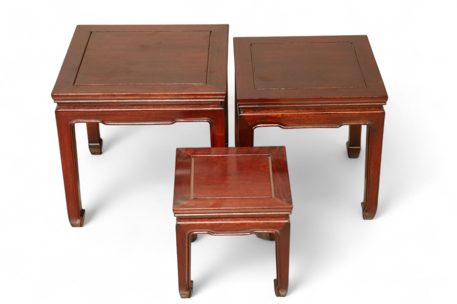 SET OF 3 CHINESE SIDE TABLES (1 of 2)