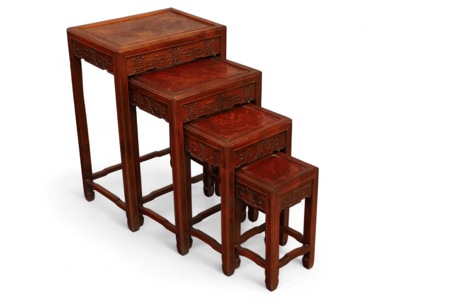 SET OF 4 CHINESE NESTING TABLES (1 of 3)