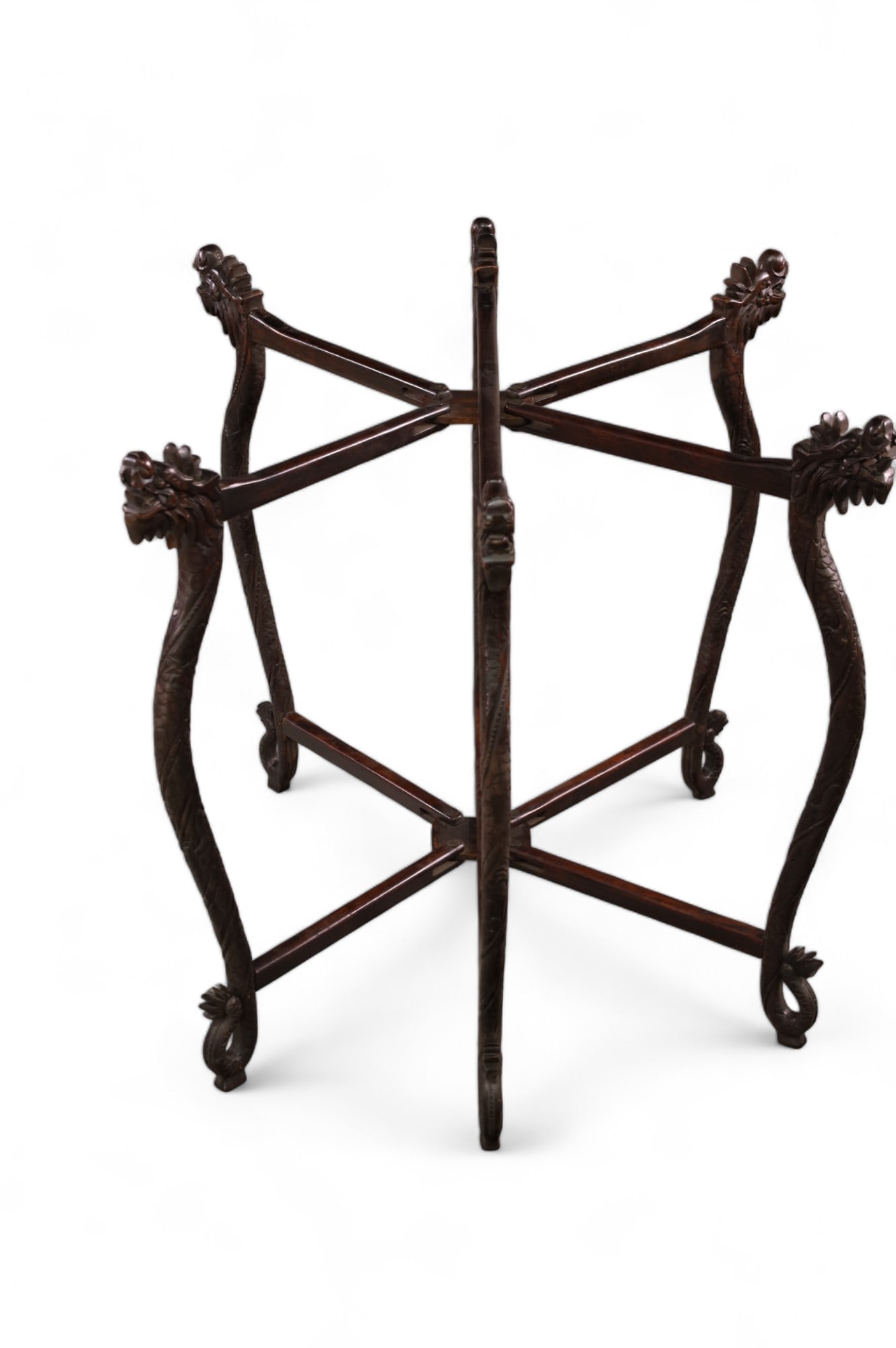 LARGE CARVED CHINESE FOLDING STAND (1 of 4)