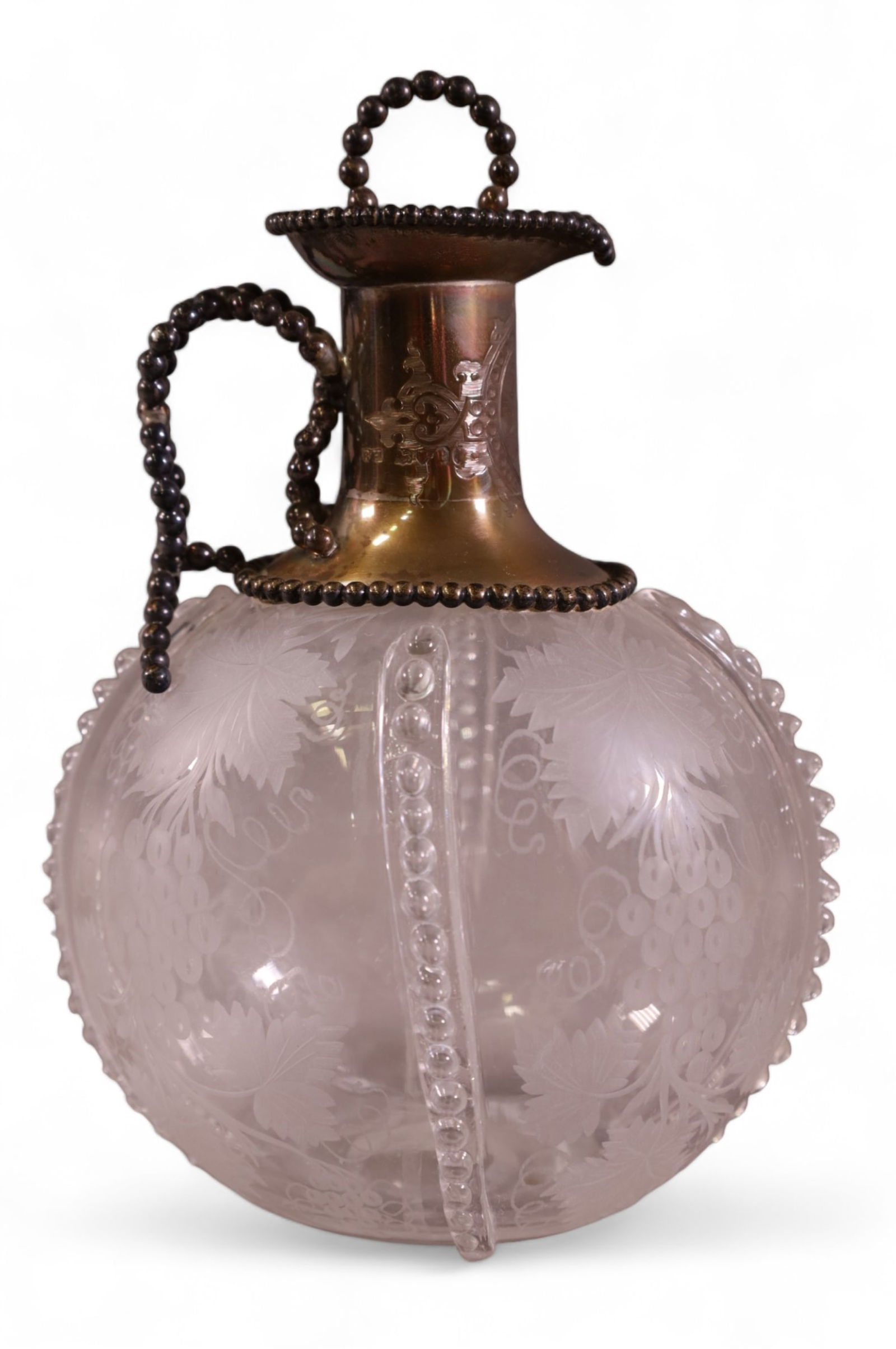 STERLING MOUNTED BACCARAT STYLE DECANTER (1 of 6)