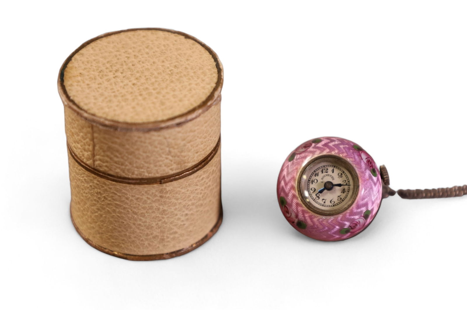 C. BUCHERER ENAMELED WATCH PENDANT (1 of 3)