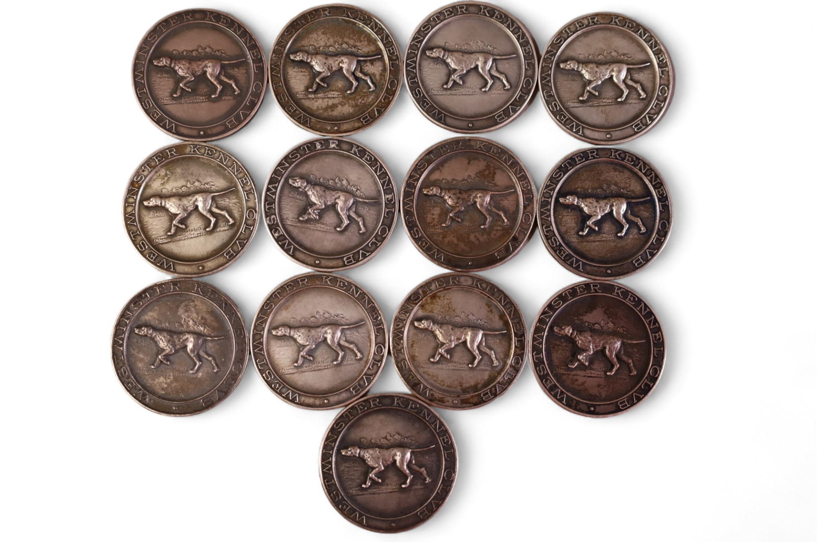 13 WESTMINSTER KENNEL CLUB STERLING MEDALLIONS (1 of 5)