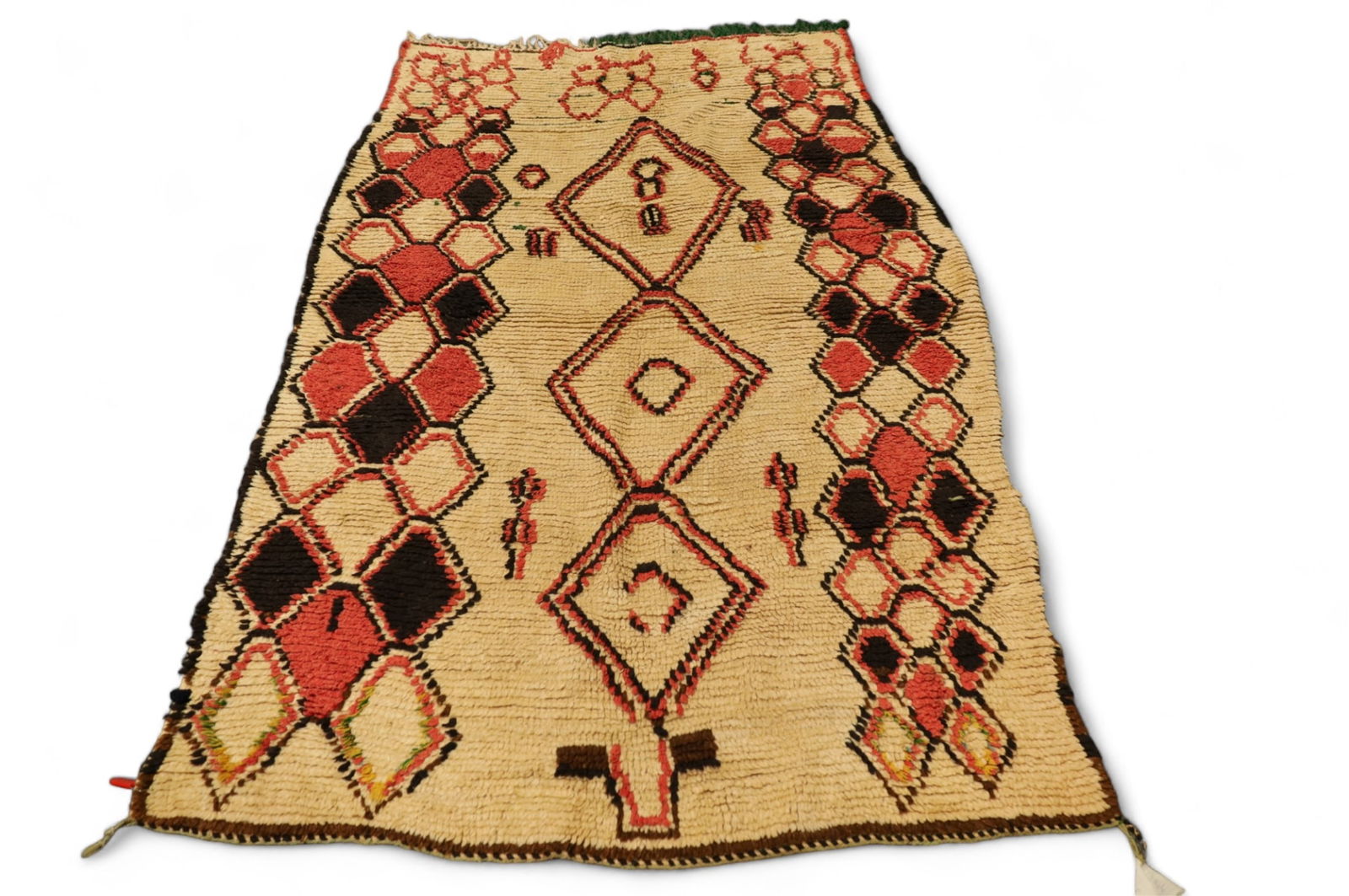 APPROX 6' 4" x 4' 1" HANDMADE WOOL RUG (1 of 4)