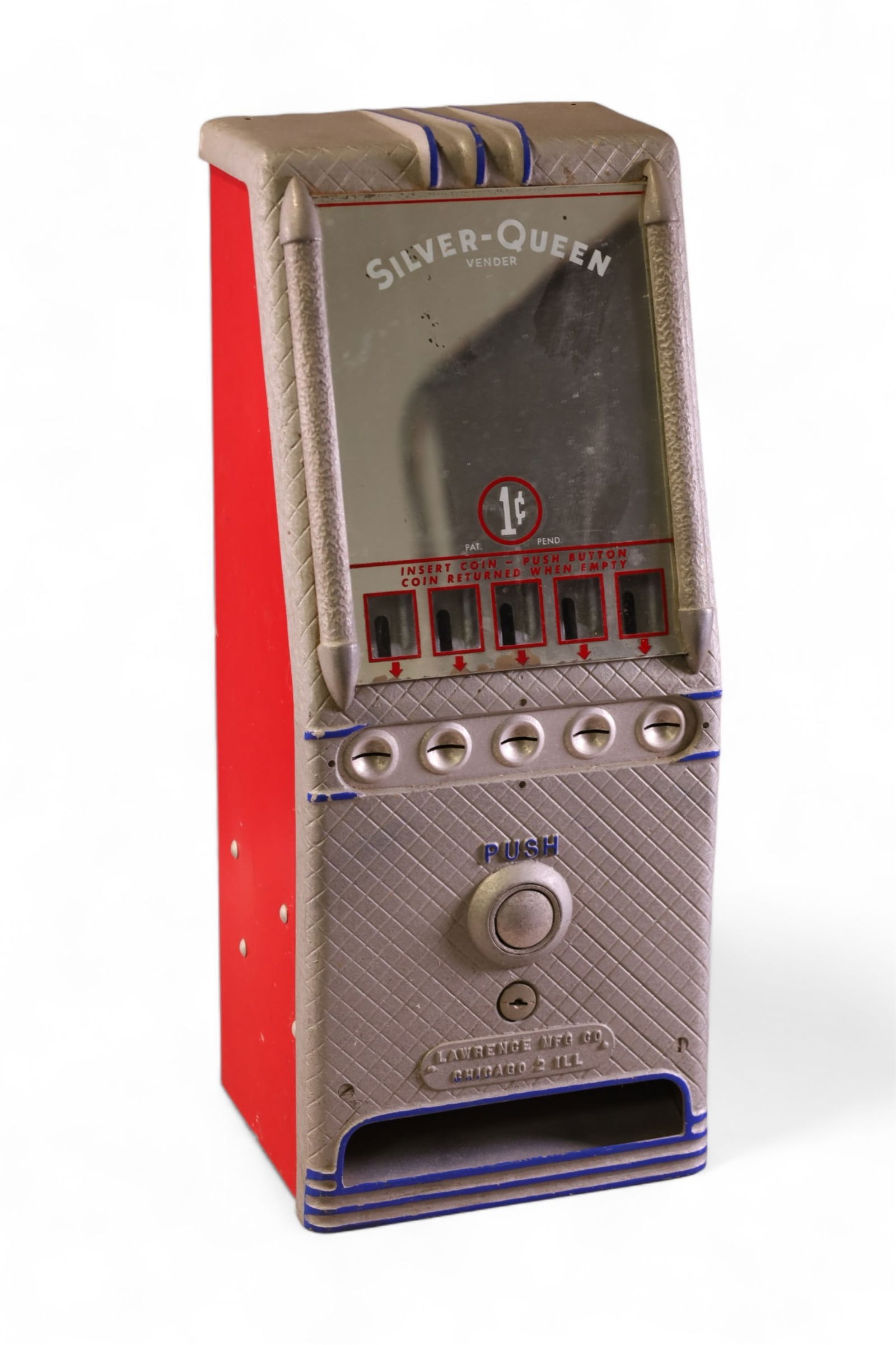 SILVER-QUEEN 1 CENT CANDY MACHINE (1 of 2)