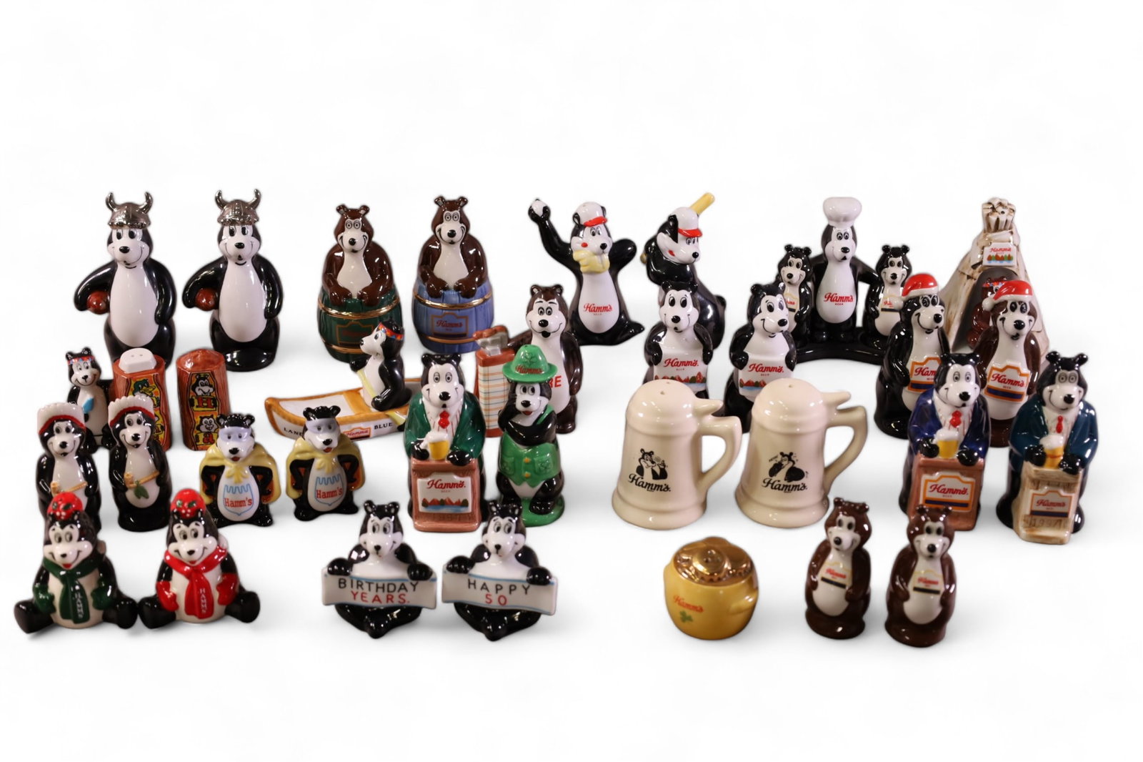 COLLECTION OF HAMMS BEER SALT & PEPPERS (1 of 9)