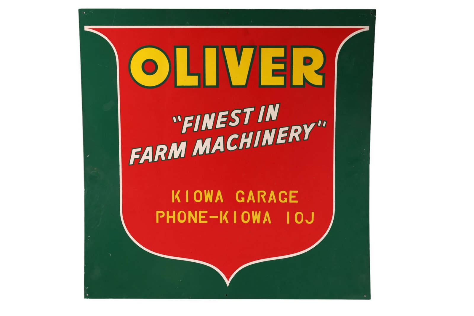 OLIVER FARM MACHINERY TIN SIGN (1 of 2)
