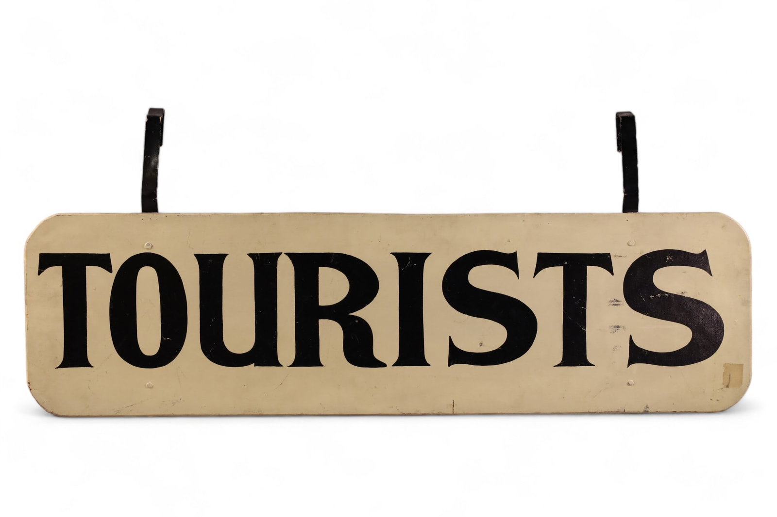 "TOURISTS" HANGING SIGN (1 of 2)