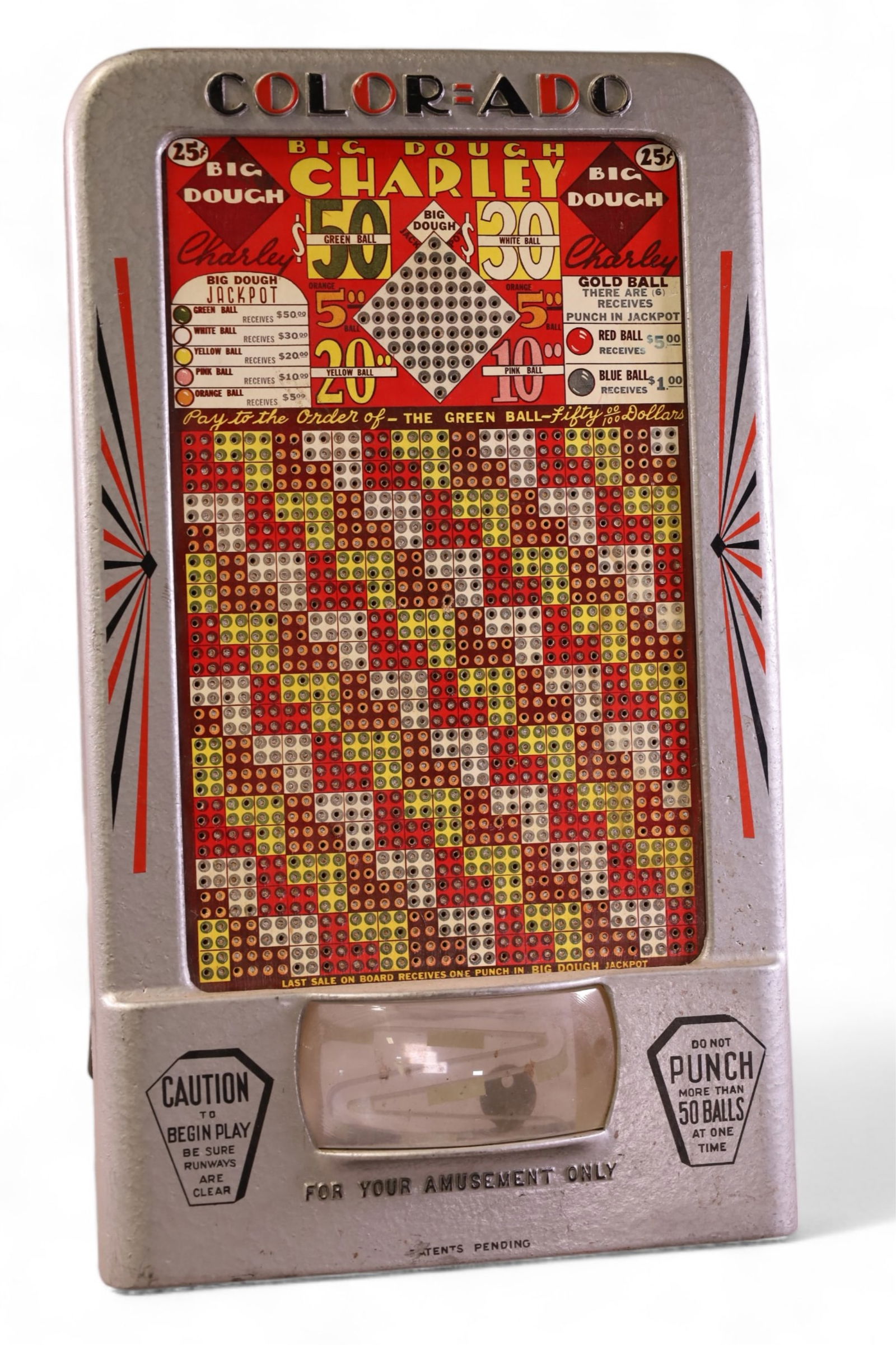 25 CENT COLOR-AUTO PUNCH GAME (1 of 4)